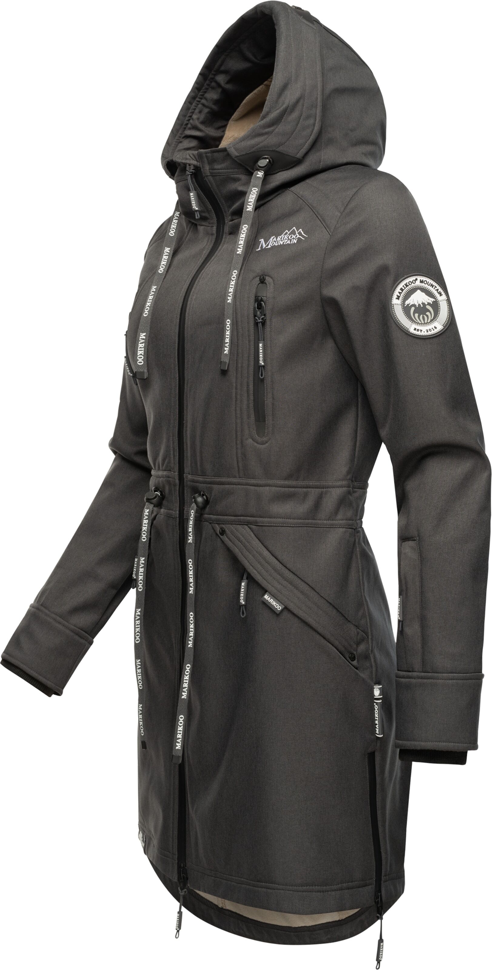 MARIKOO Parka przejściowa błotnisty