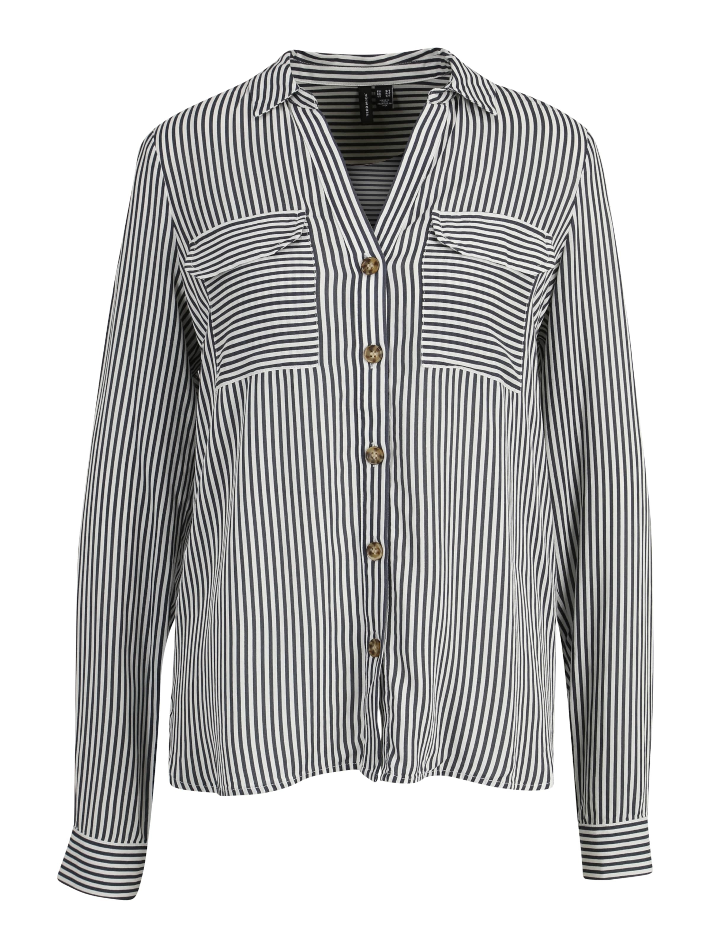 Vero Moda Tall Bluzka 'Bumpy' czarny / biały