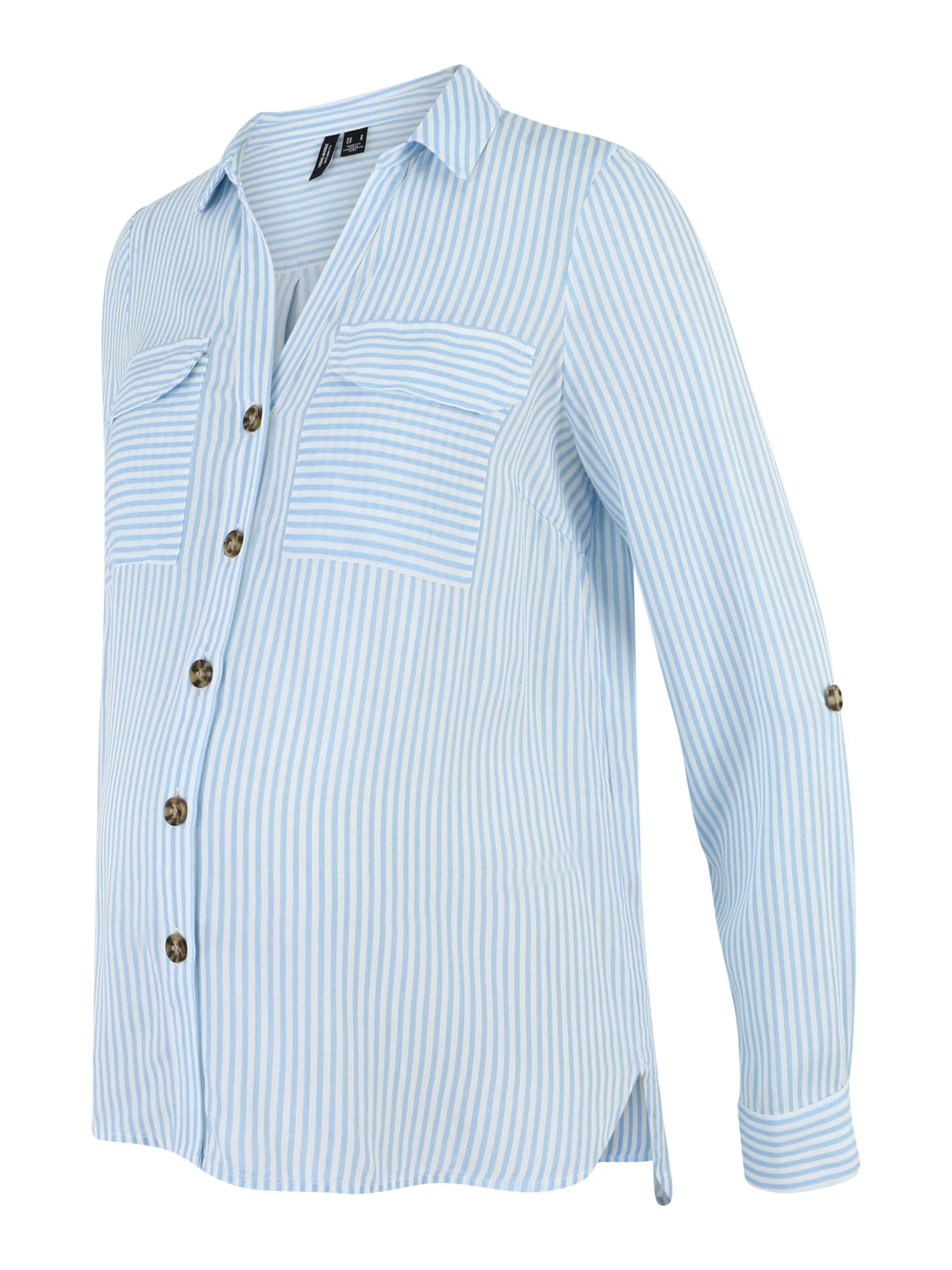 Vero Moda Maternity Bluzka 'VMMBumpy' jasnoniebieski / biały