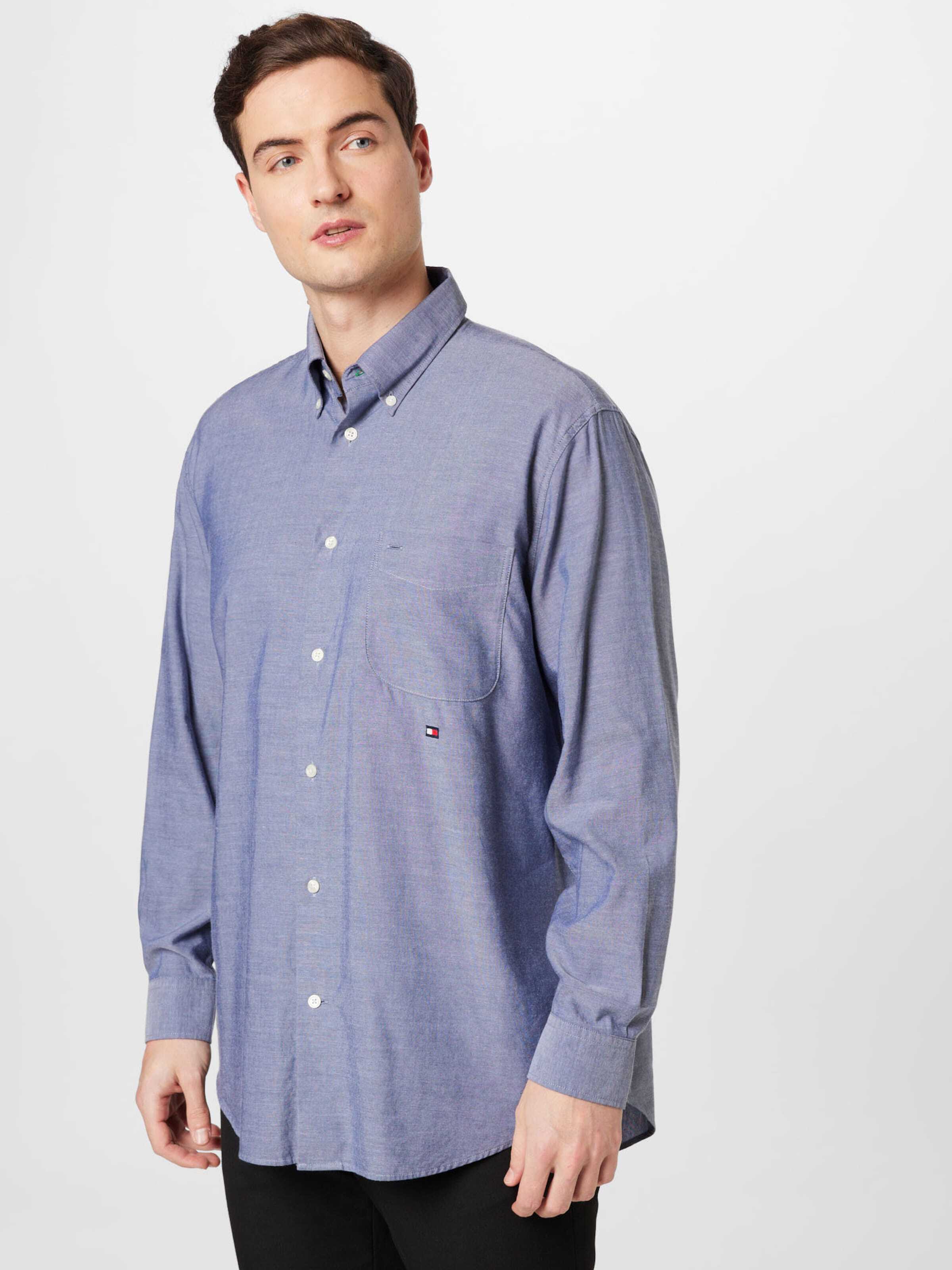 TOMMY HILFIGER Koszula ciemny niebieski / nakrapiany niebieski / czerwony / biały