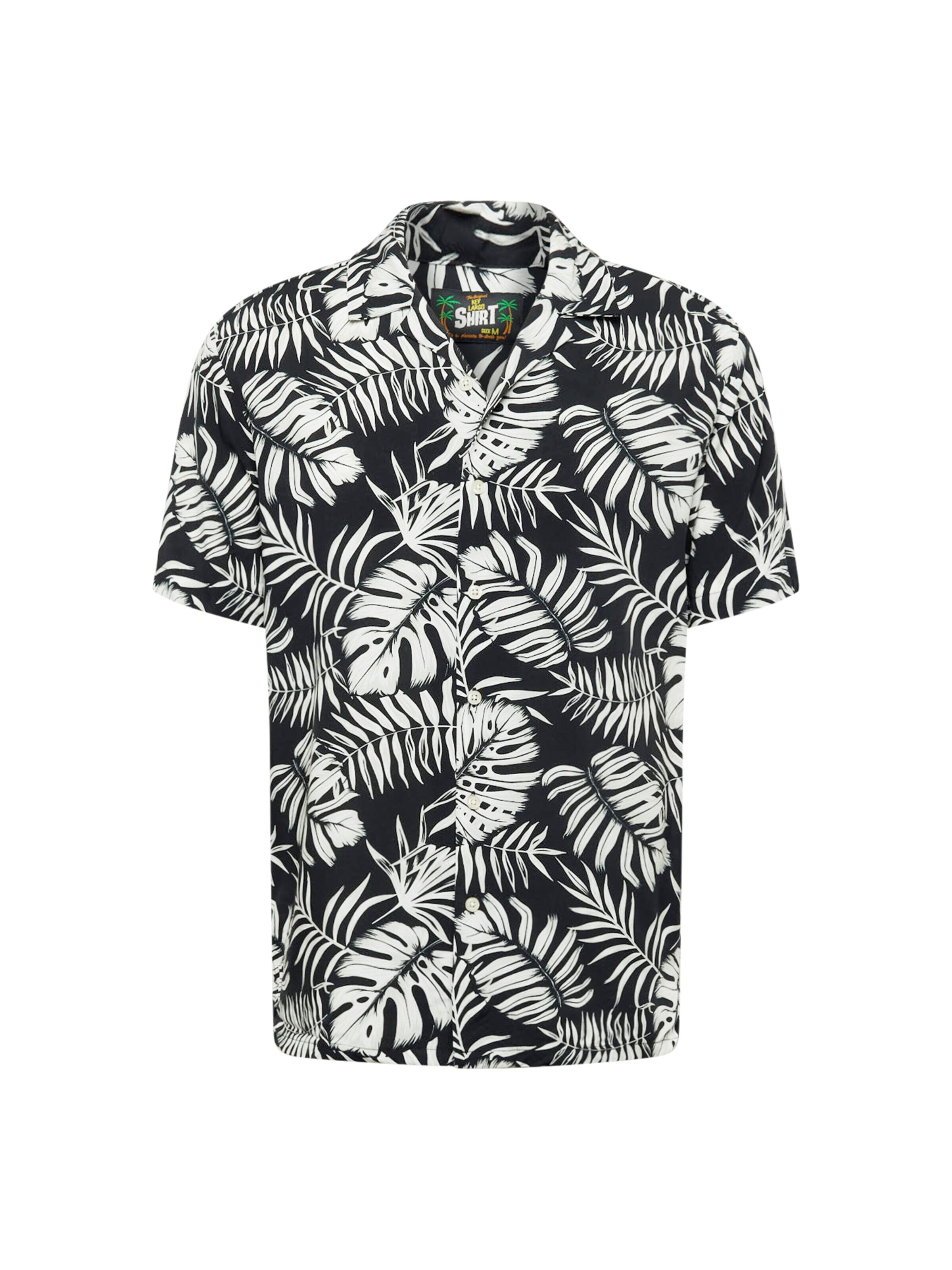 Key Largo Koszula 'Havanna' czarny / biały