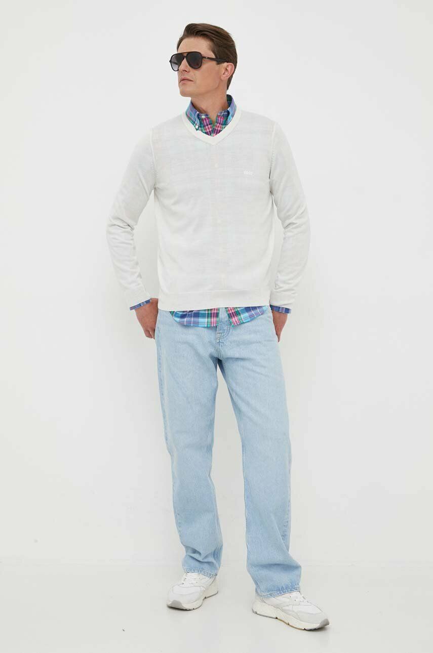 BOSS sweter wełniany Baram-L