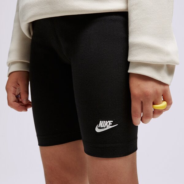 Nike Szorty (G)Nsw 7In Bike Shrt Blk Girl Dziecięce Odzież Szorty i sukienki DX5066-010 Czarny