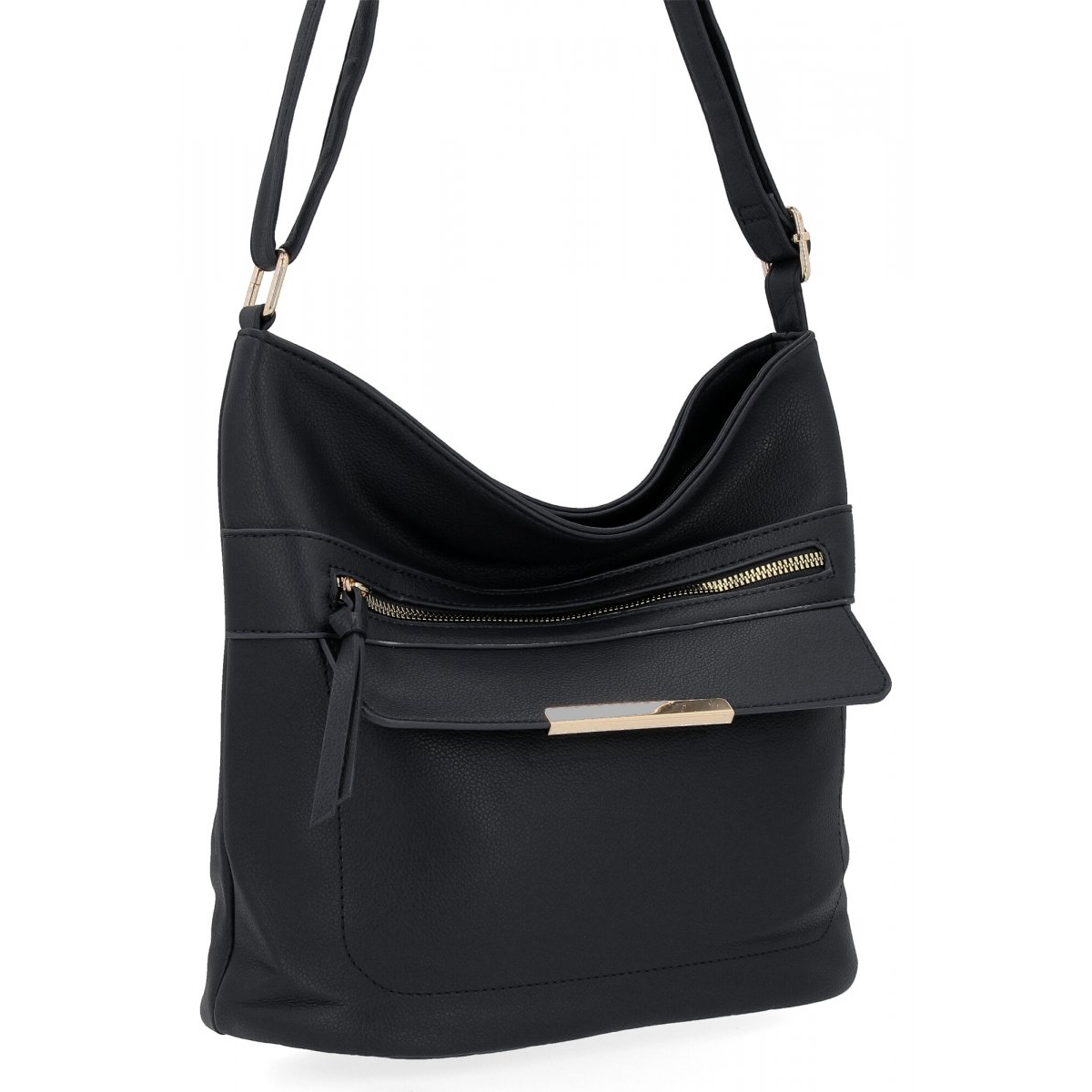 Uniwersalna Torebka Damska Listonoszka firmy Herisson 1052L2092 Czarna