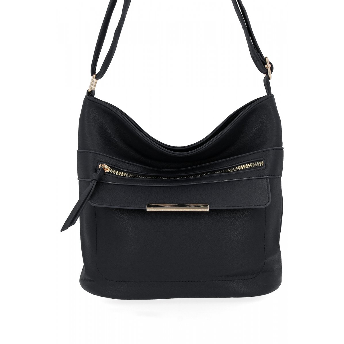 Uniwersalna Torebka Damska Listonoszka firmy Herisson 1052L2092 Czarna