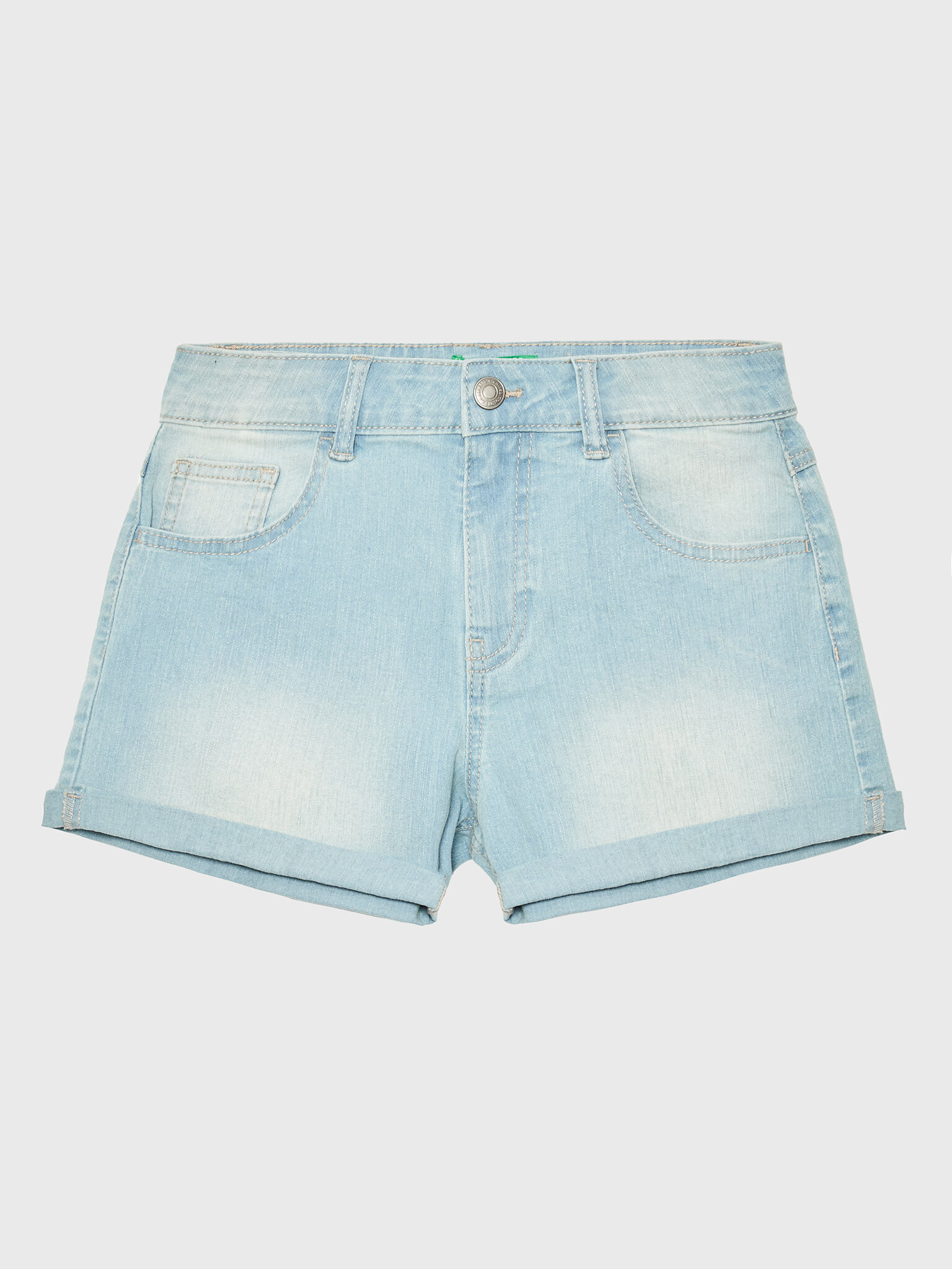 United Colors Of Benetton Szorty jeansowe 4XA2C9010 Błękitny Regular Fit