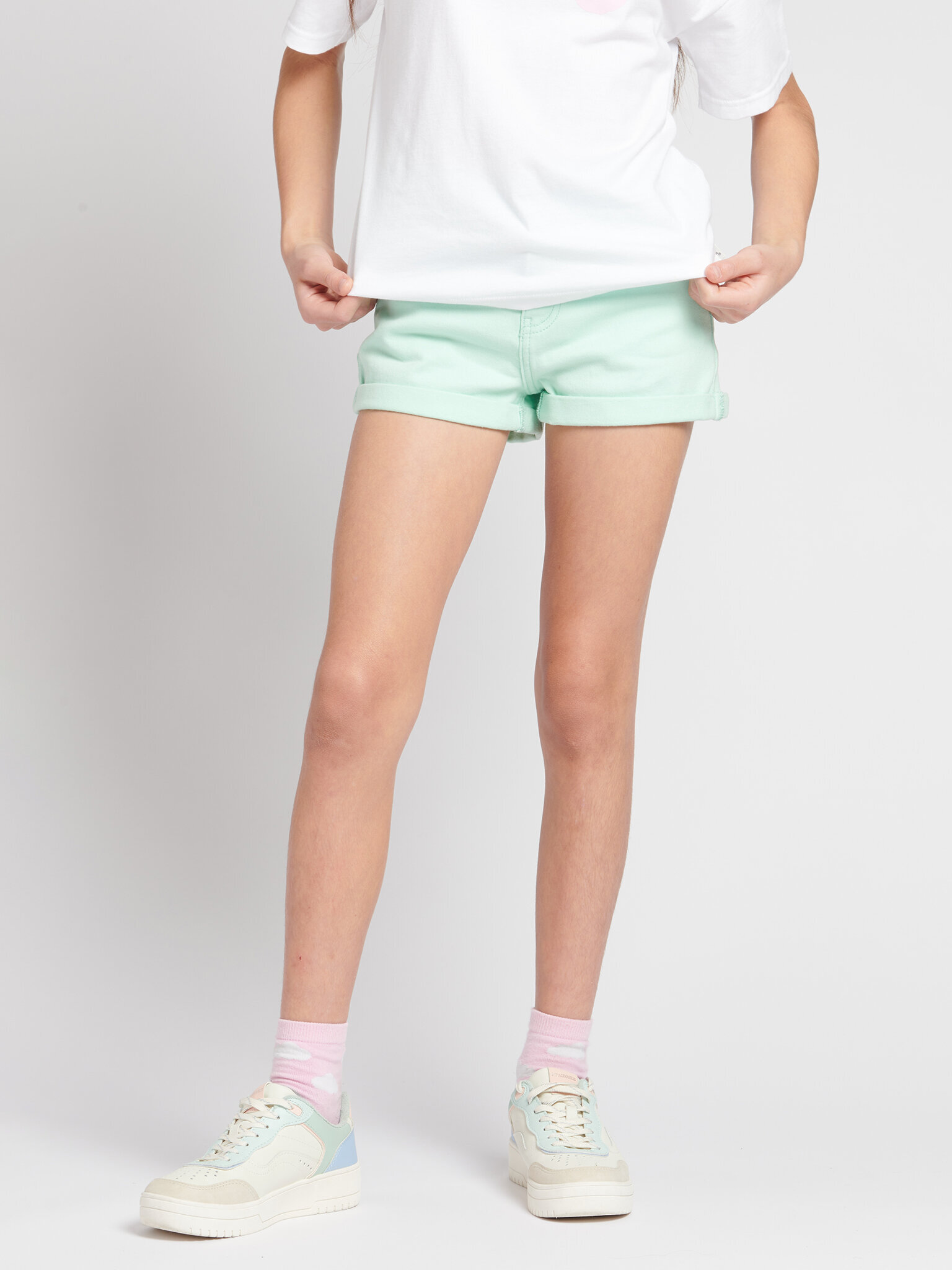 Lee Szorty jeansowe Carol LEG5067 Niebieski Regular Fit