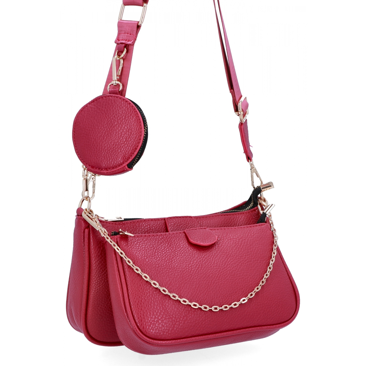 Torebki Listonoszki 2w1 firmy Herisson 1652H2023-73 Fuksjowa