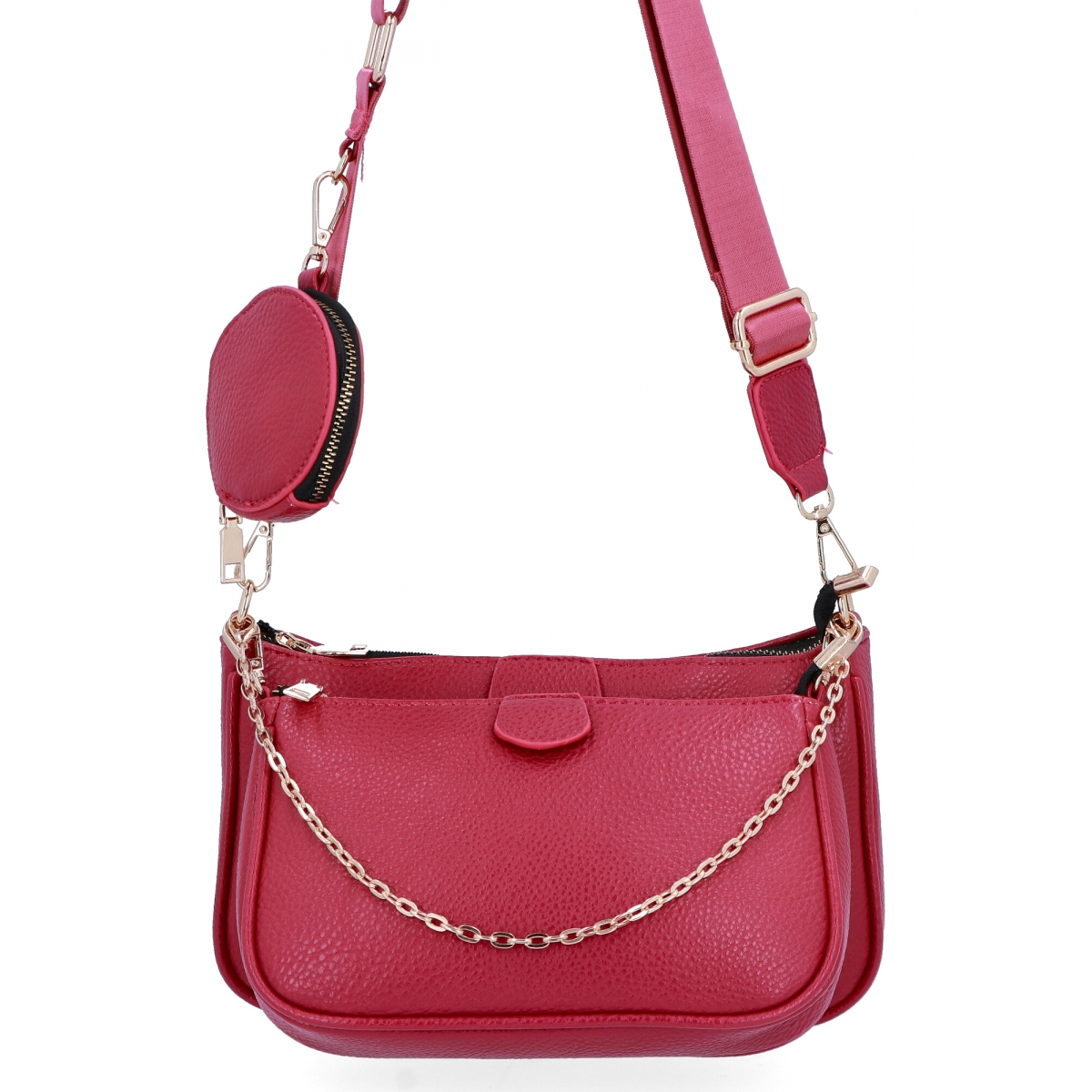 Torebki Listonoszki 2w1 firmy Herisson 1652H2023-73 Fuksjowa