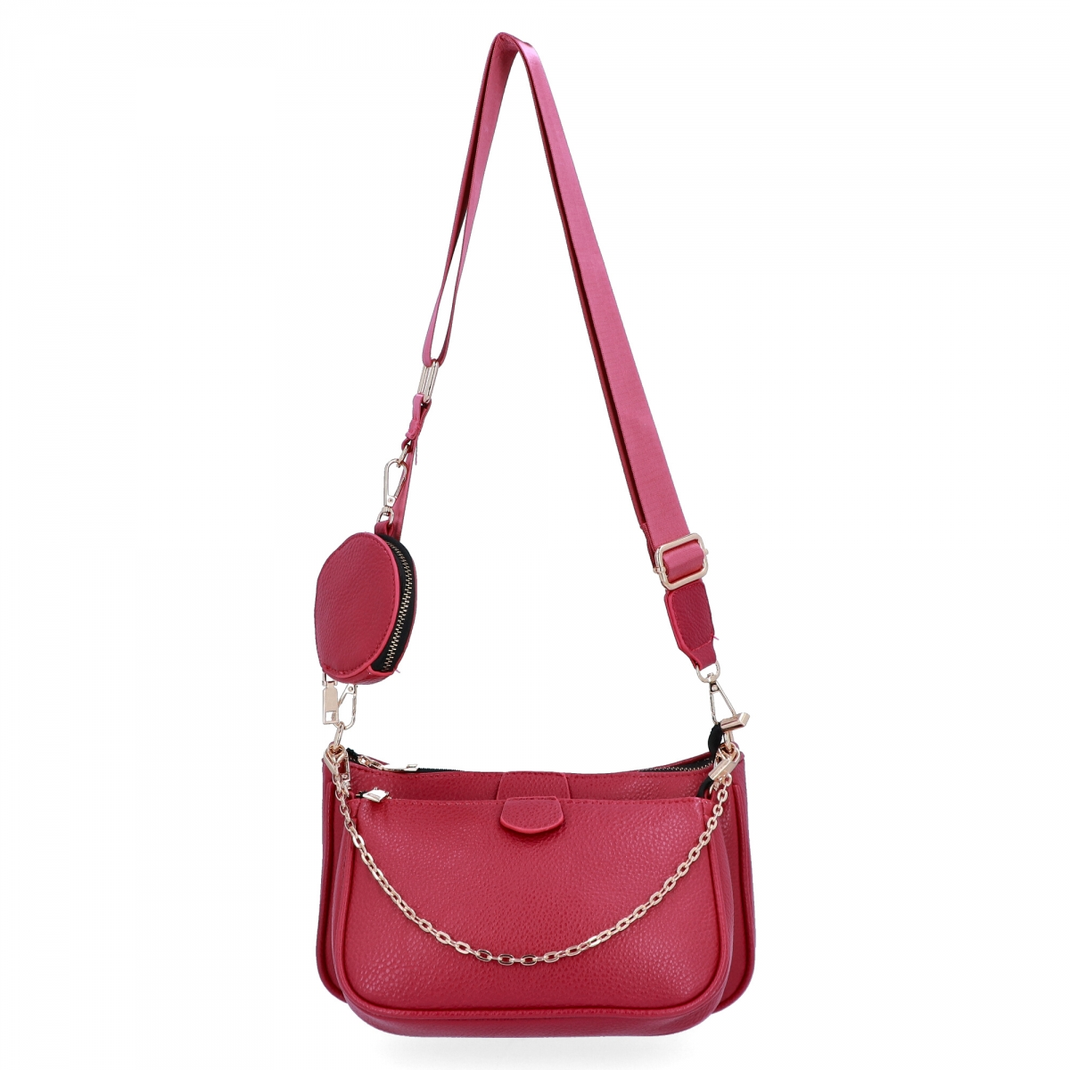 Torebki Listonoszki 2w1 firmy Herisson 1652H2023-73 Fuksjowa