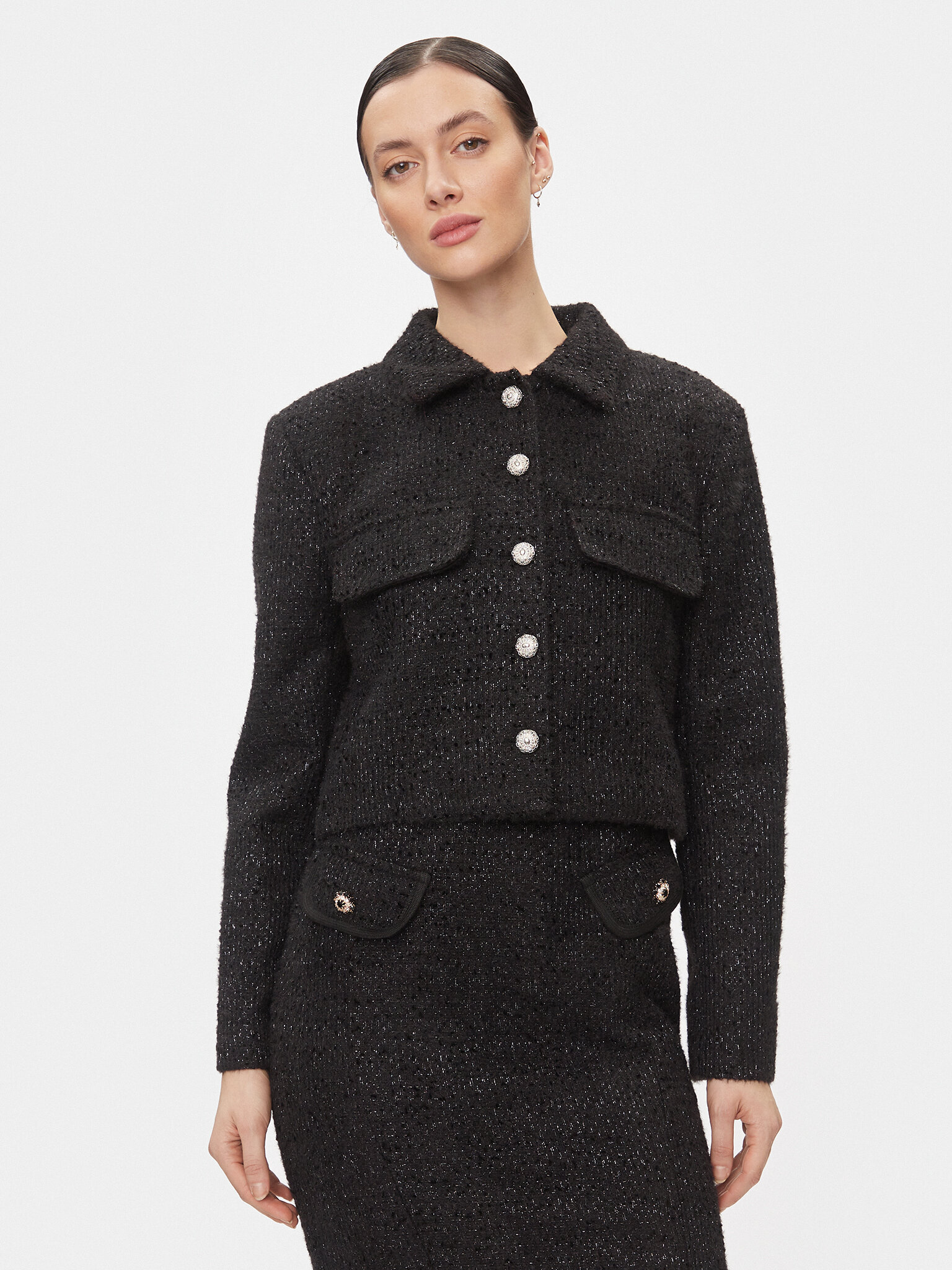 Kontatto Marynarka NO159F Czarny Regular Fit