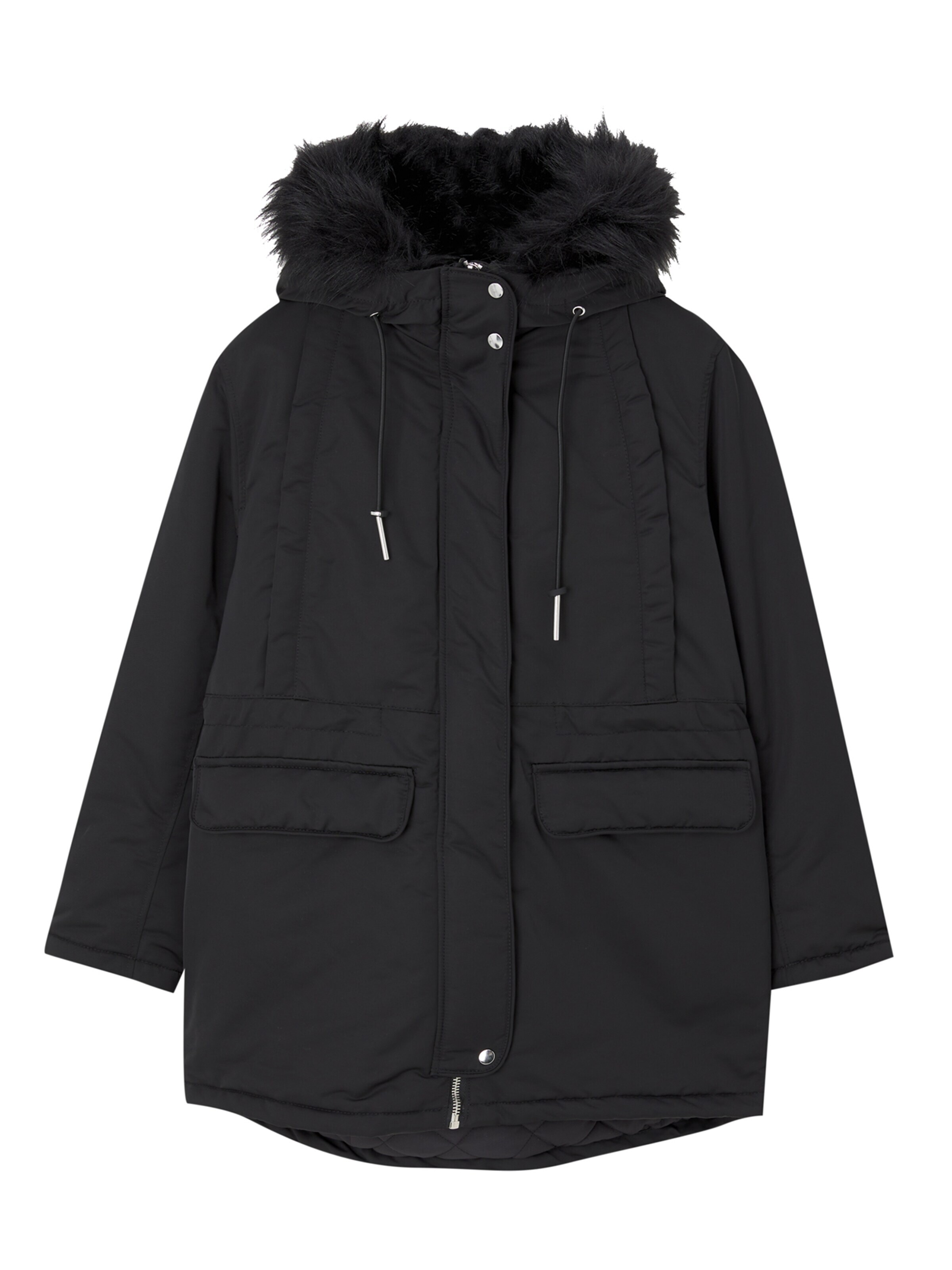 Pull&Bear Parka przejściowa czarny