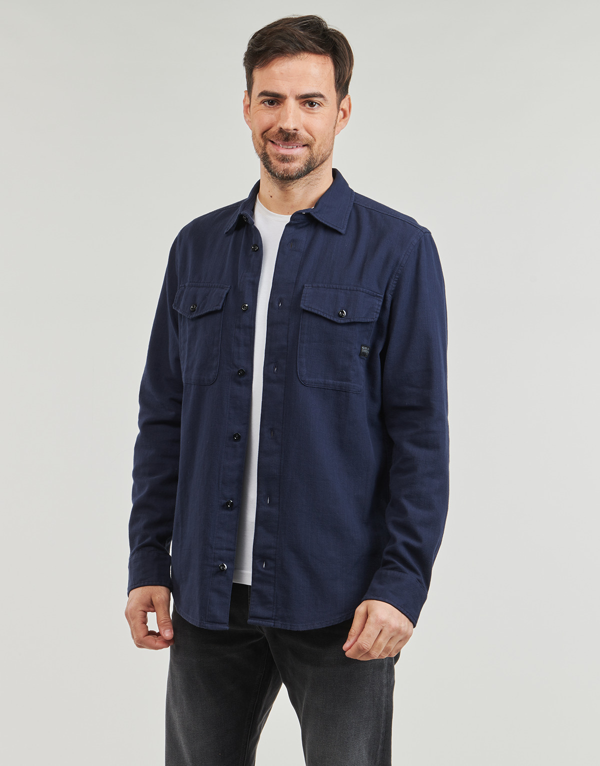 G-Star Raw Koszule z długim rękawem marine slim shirt l\s