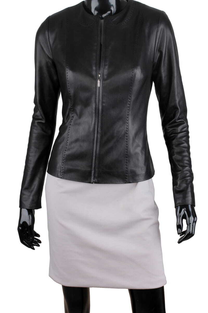 CHK450 - Chanelka skórzana damska z naturalnej skóry owczej DORJAN