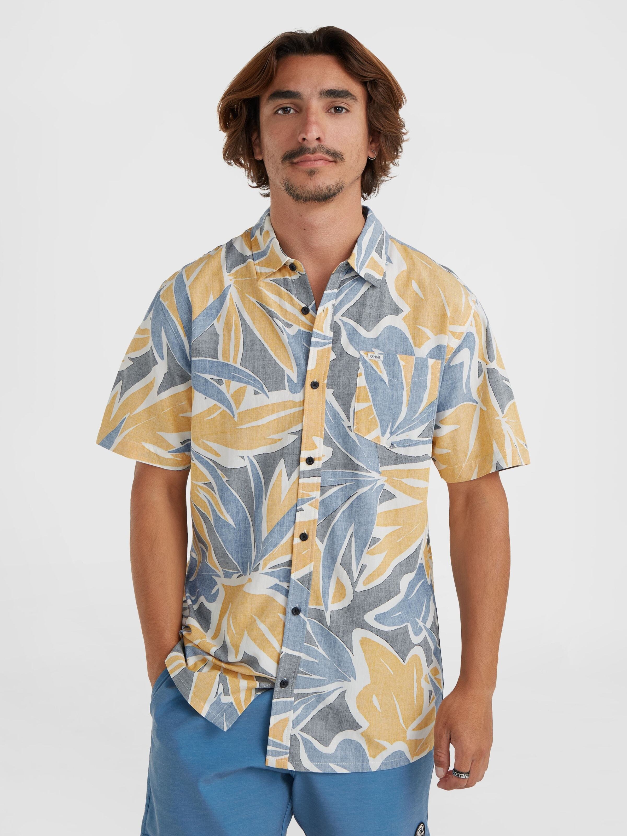 O'NEILL Koszula podpalany niebieski / szary dym / biały