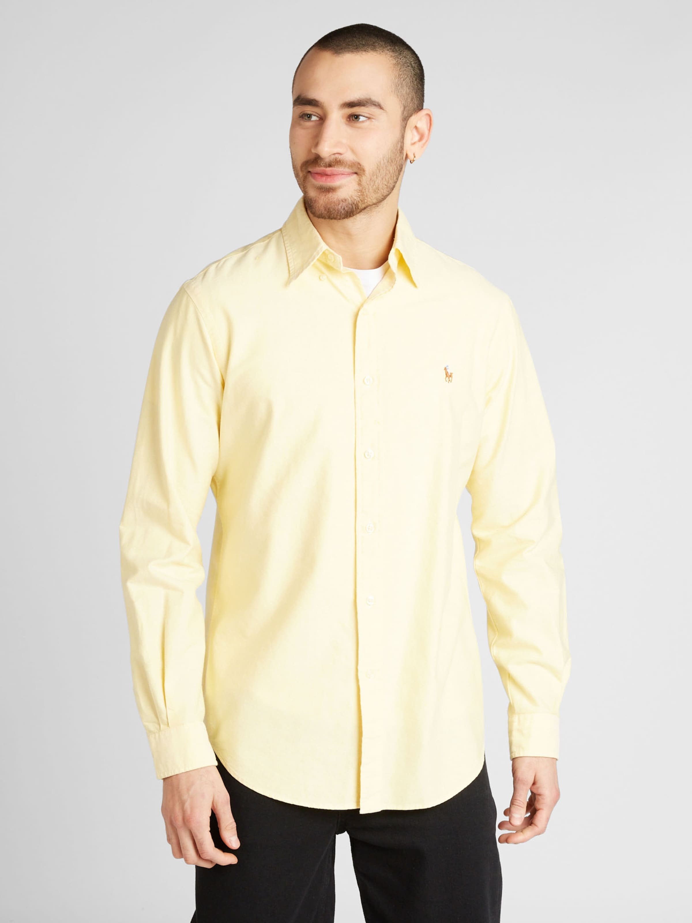 Polo Ralph Lauren Koszula jasnoniebieski / koniakowy / żółty / biały