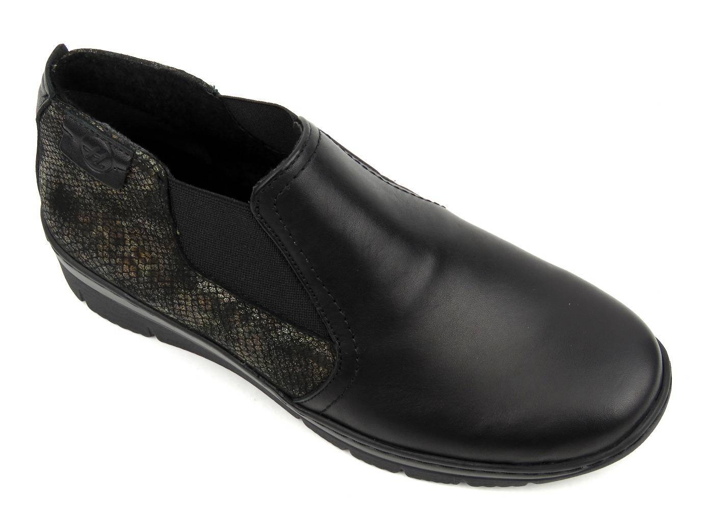 Lekkie, wygodne sztyblety damskie polskiej marki HELIOS Komfort 527, czarne