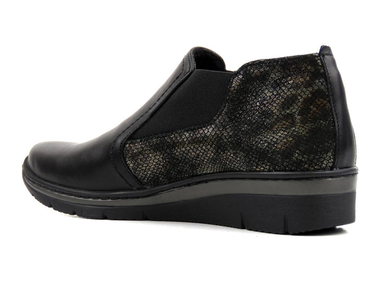 Lekkie, wygodne sztyblety damskie polskiej marki HELIOS Komfort 527, czarne