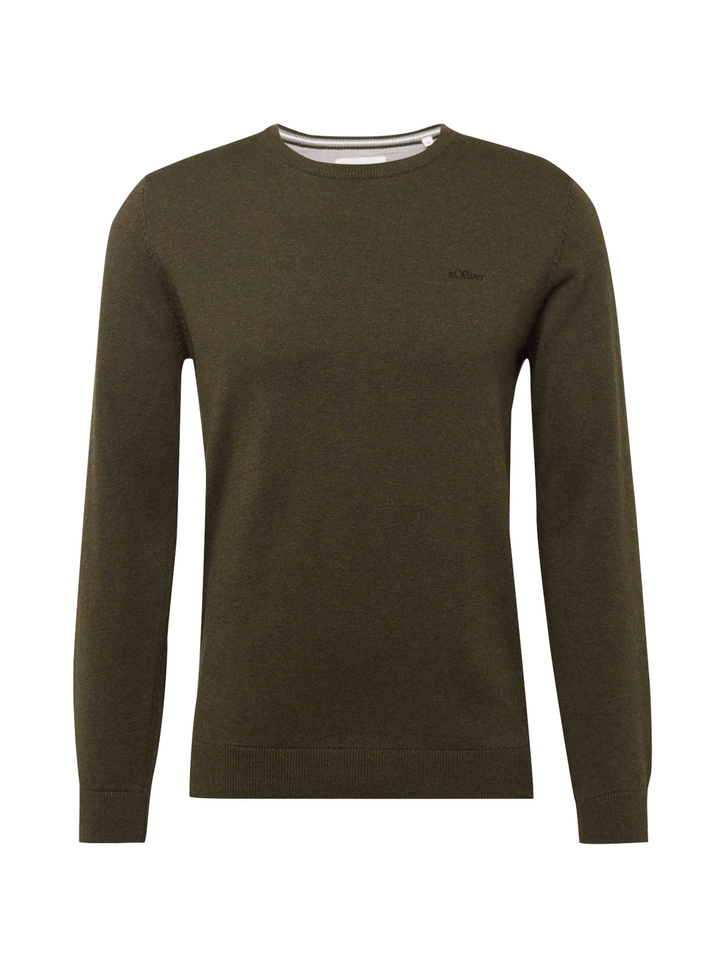 s.Oliver Sweter ciemnozielony