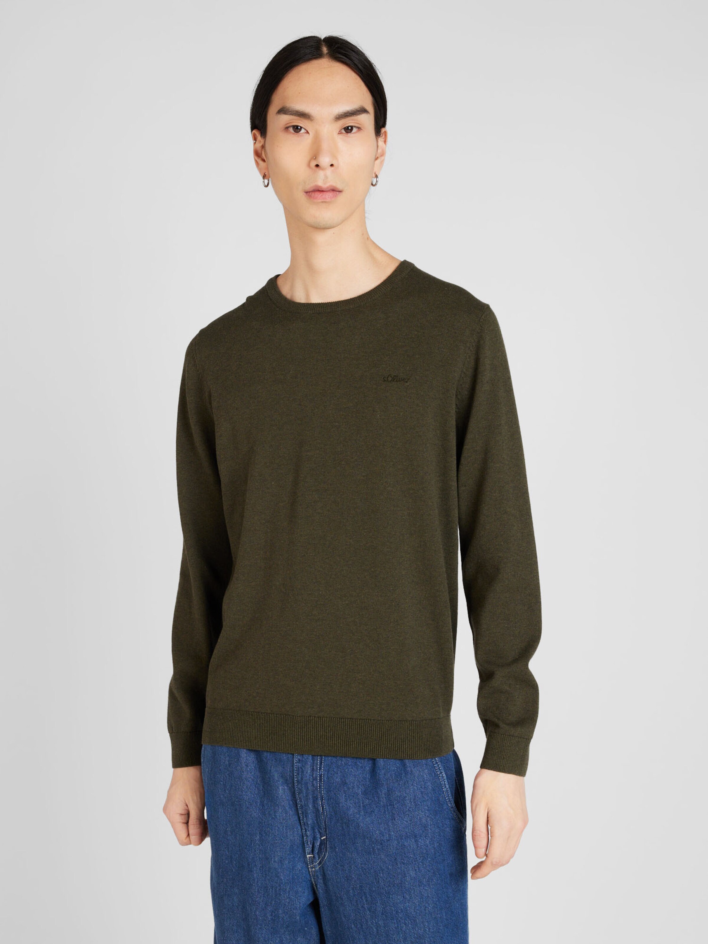 s.Oliver Sweter ciemnozielony
