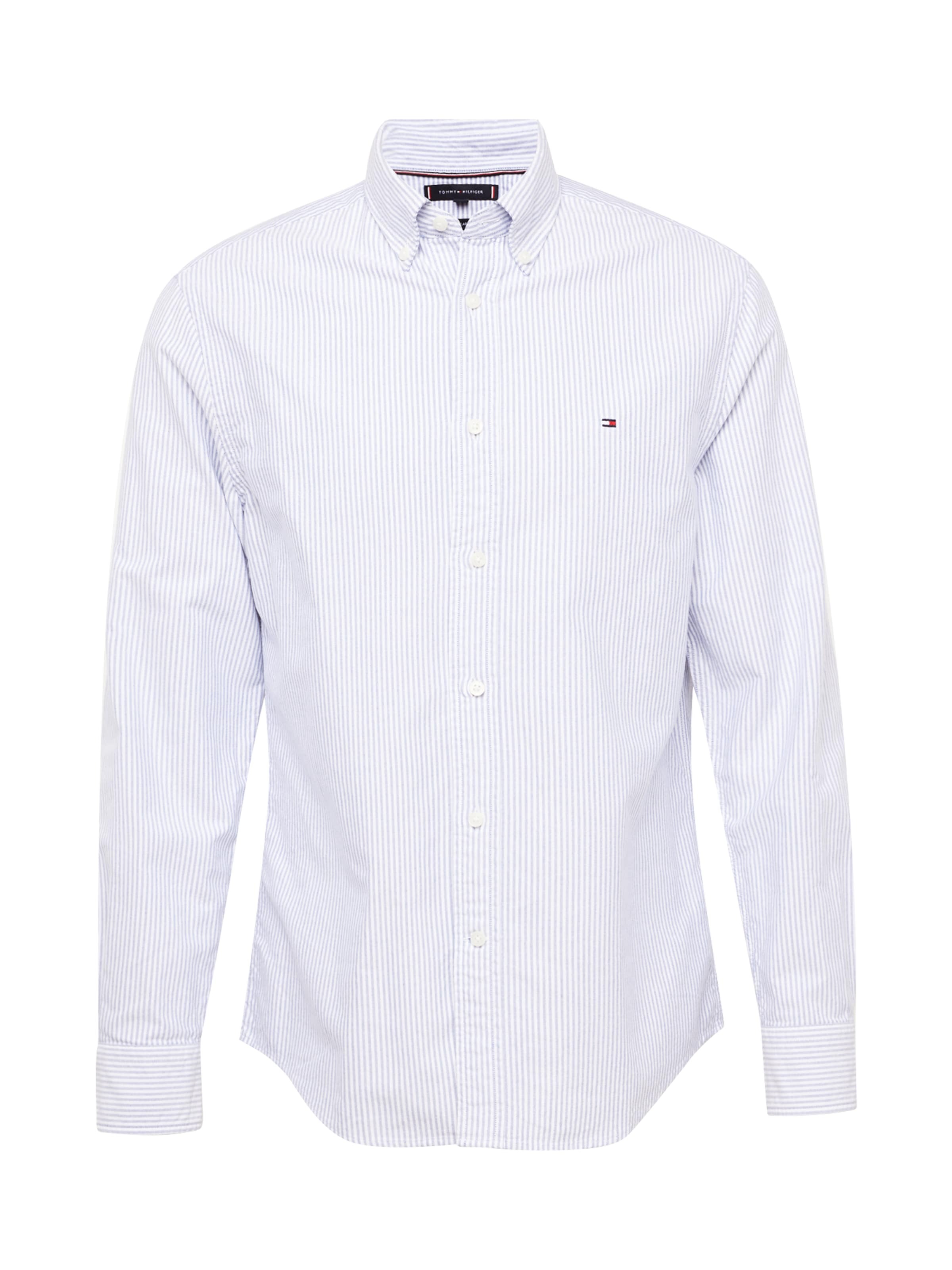 TOMMY HILFIGER Koszula 'Heritage' gołąbkowo niebieski / biały