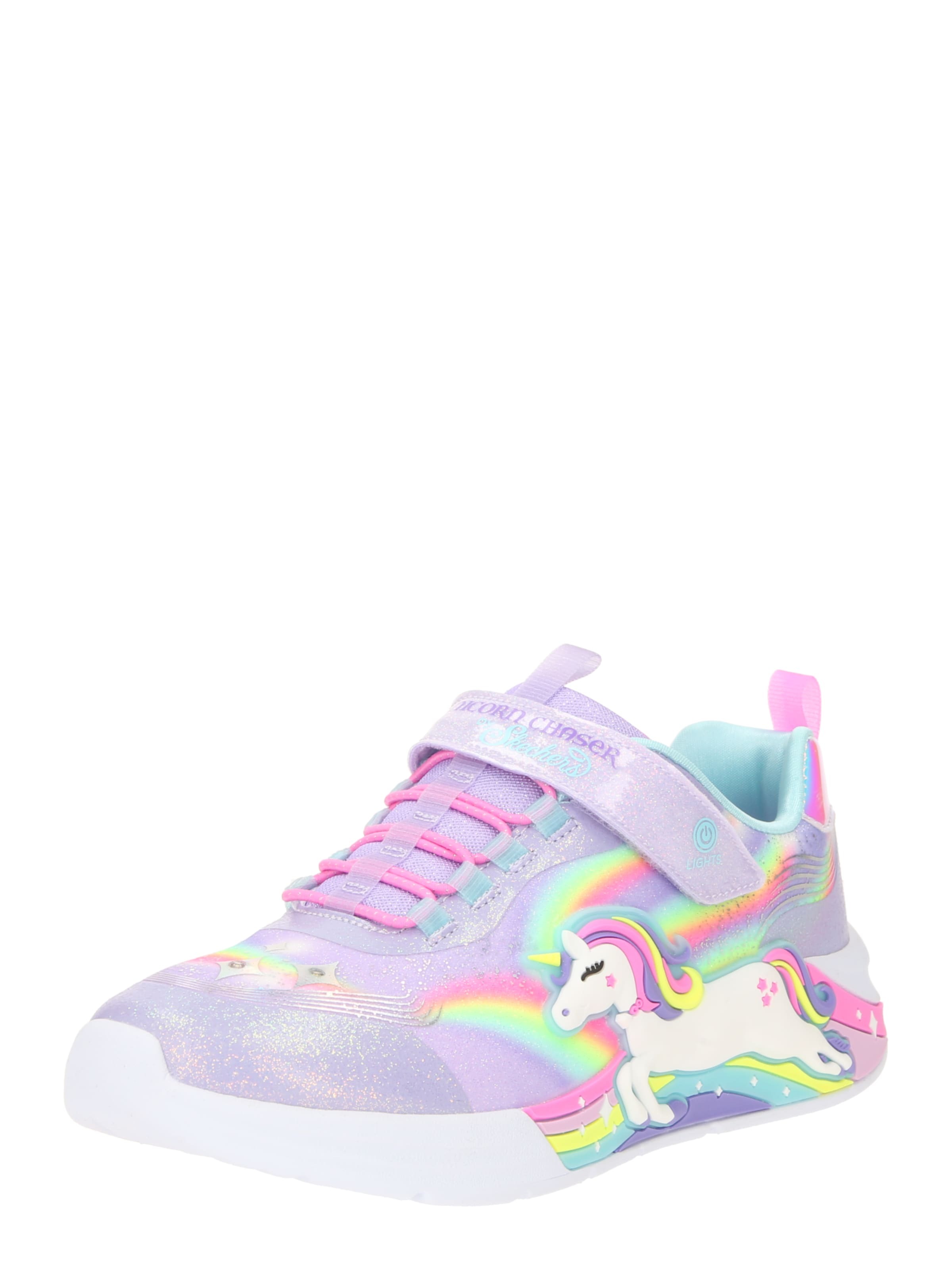 SKECHERS Trampki 'Unicorn Chaser' turkusowy / żółty / lawenda / jasnoróżowy