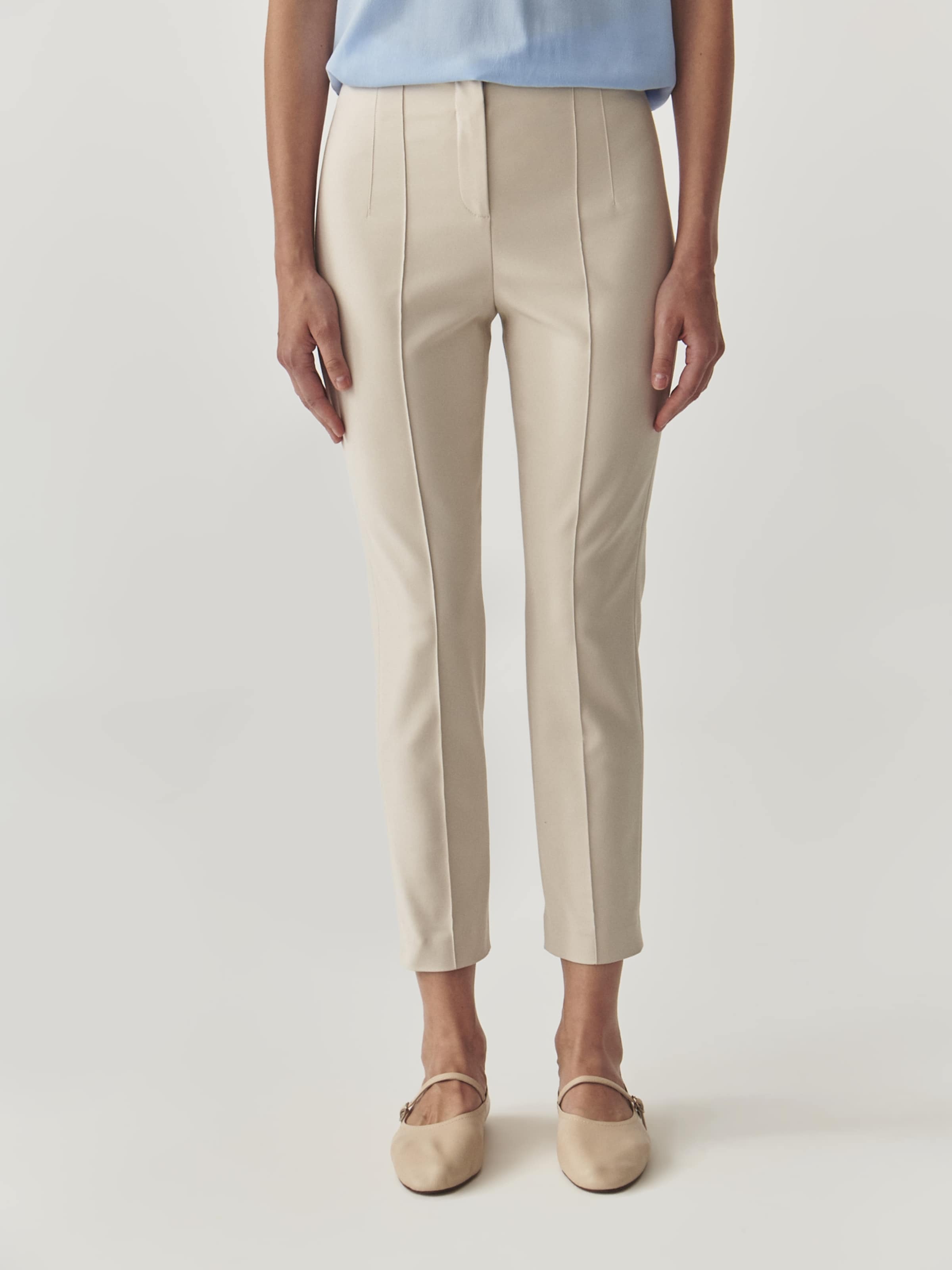 TATUUM Spodnie w kant ' MIWO' beżowy