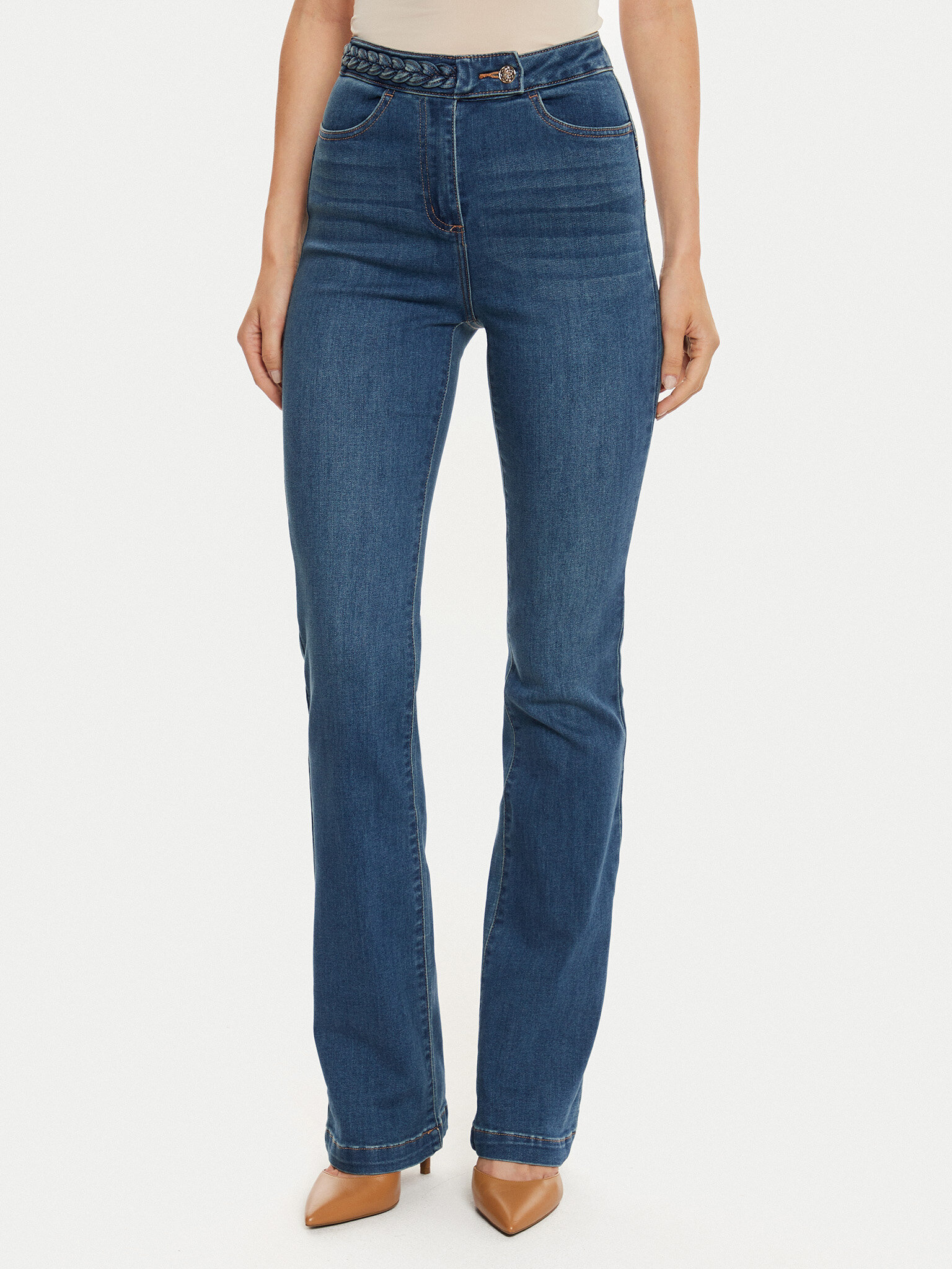 Morgan Jeansy 222-PKELY Niebieski Straight Fit