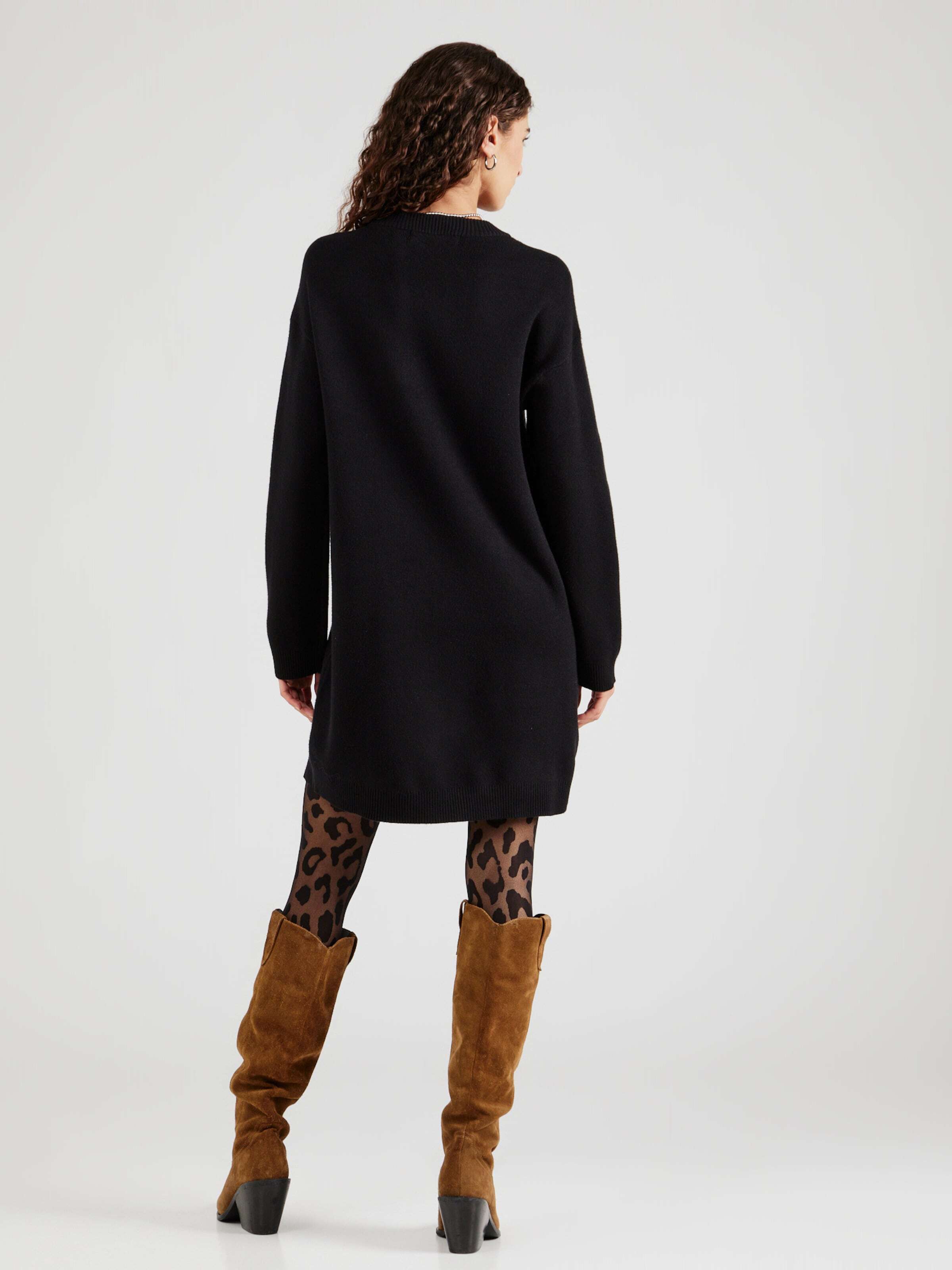 VERO MODA Sukienka z dzianiny 'VMSABA' czarny