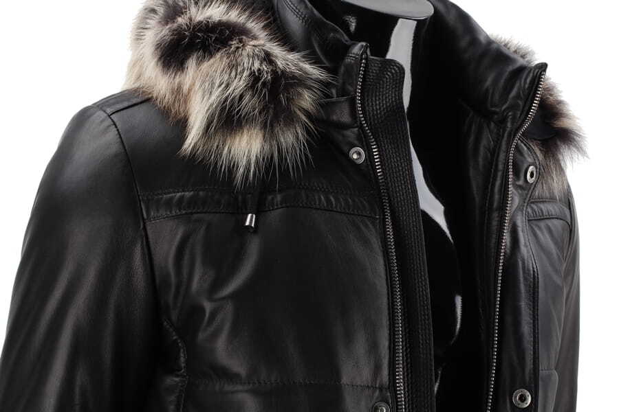 CARLO MONTI PTRP450 - Pikowana kurtka skórzana męska na jesień i zimę DORJAN