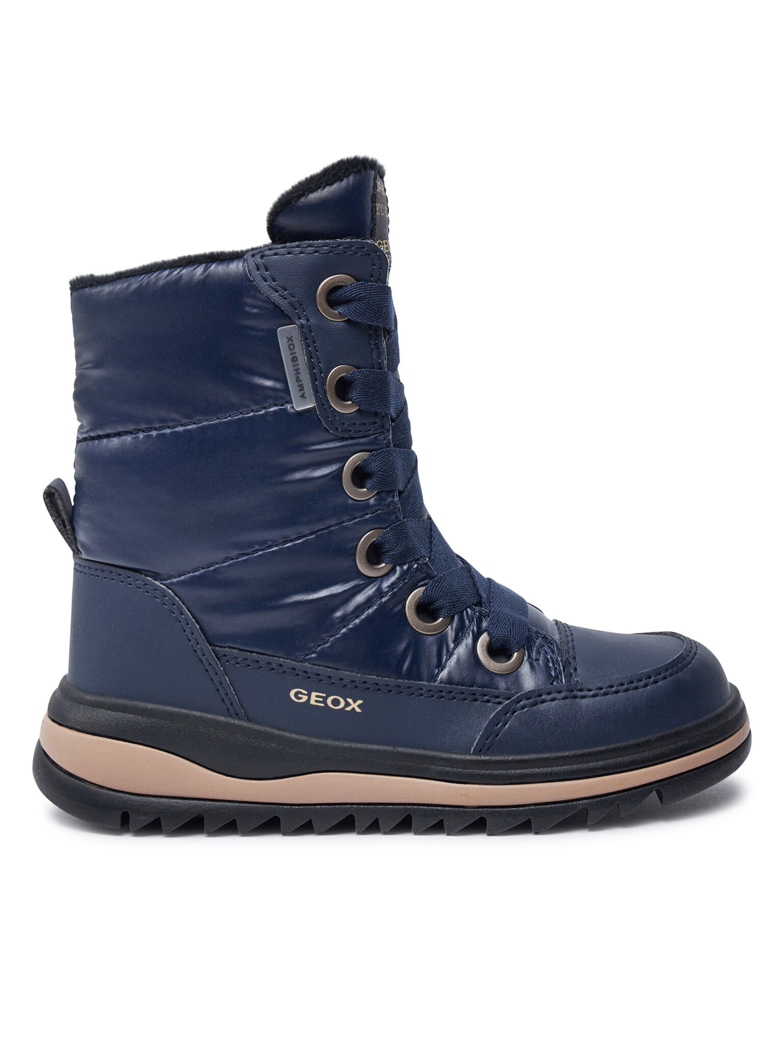 Geox Kozaki J Adelhide Girl B Ab J16EWA 0LVBC C4002 M Granatowy