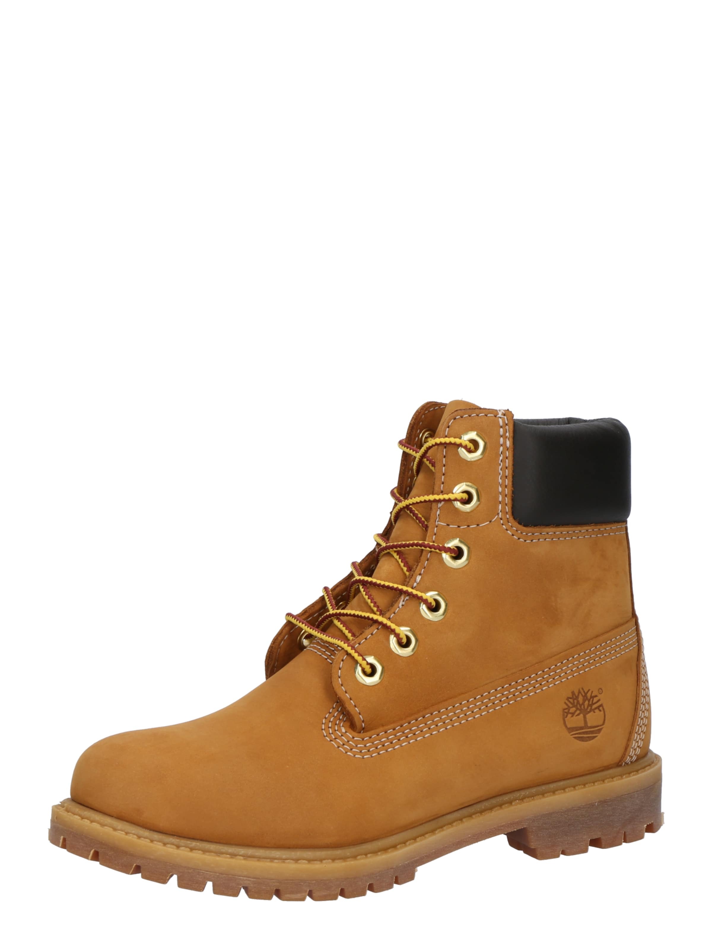 TIMBERLAND Botki sznurowane złoty żółty / czarny