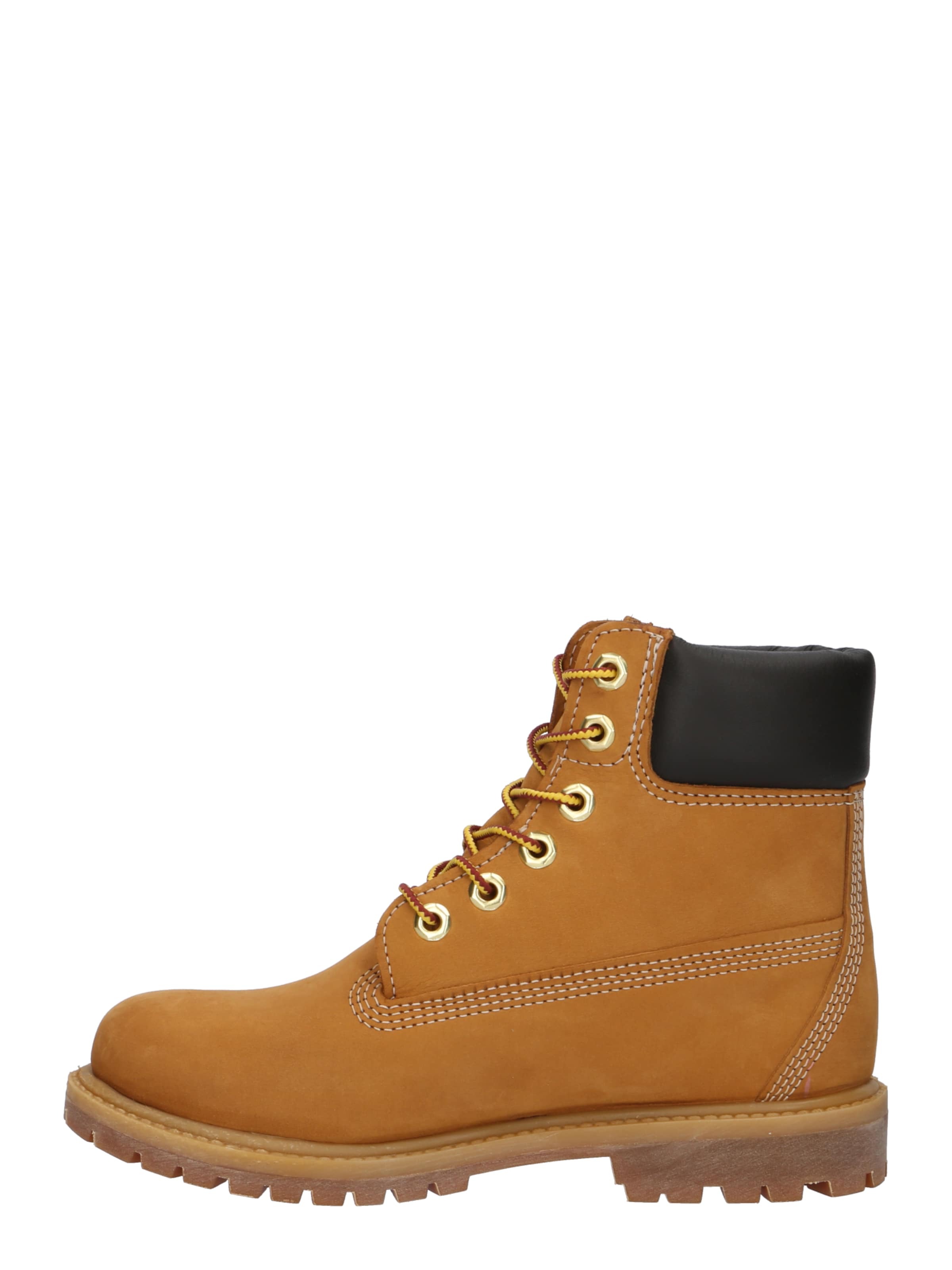 TIMBERLAND Botki sznurowane złoty żółty / czarny