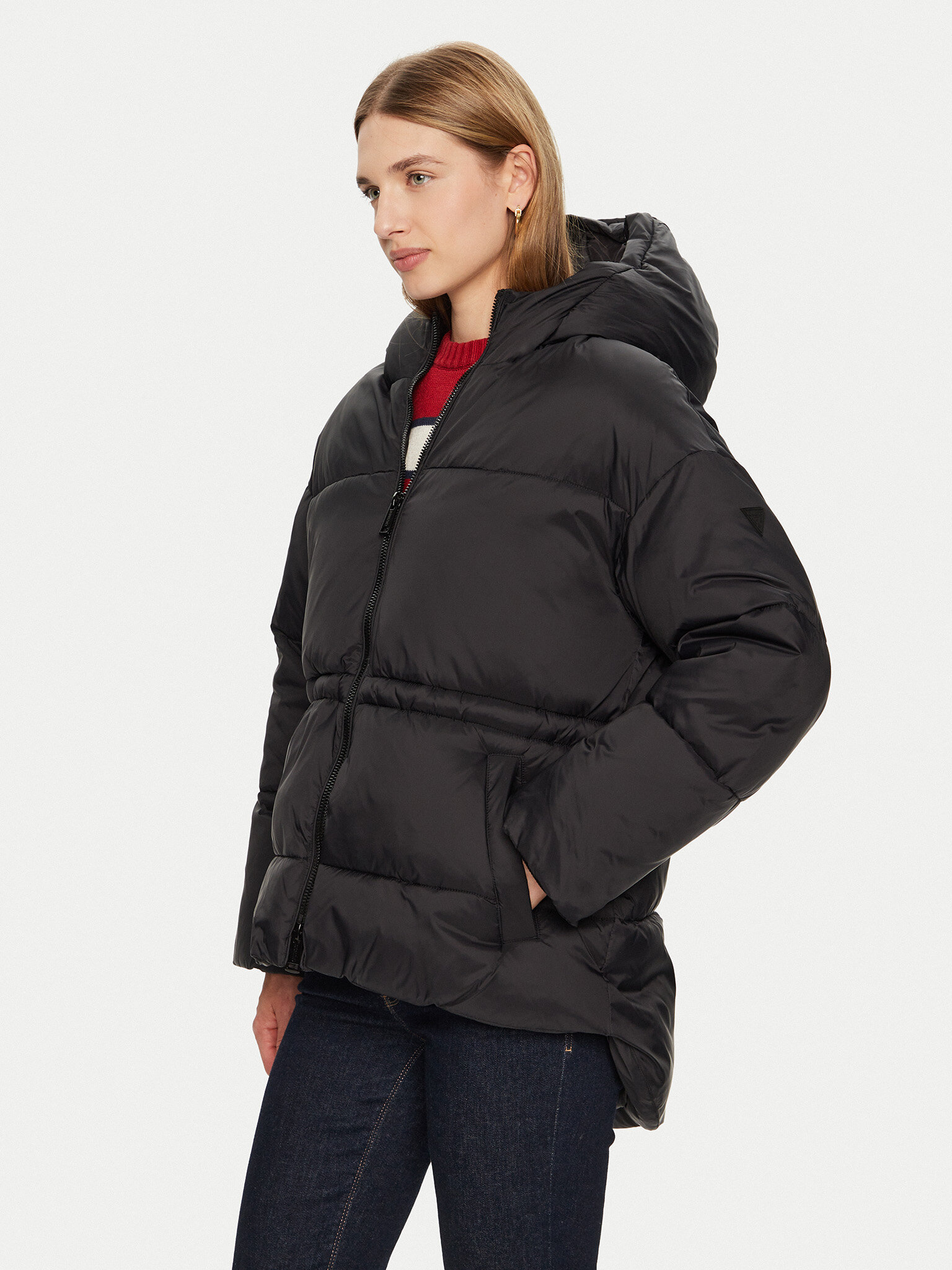 Guess Kurtka zimowa Marika W4BL99 WG0V0 Czarny Regular Fit