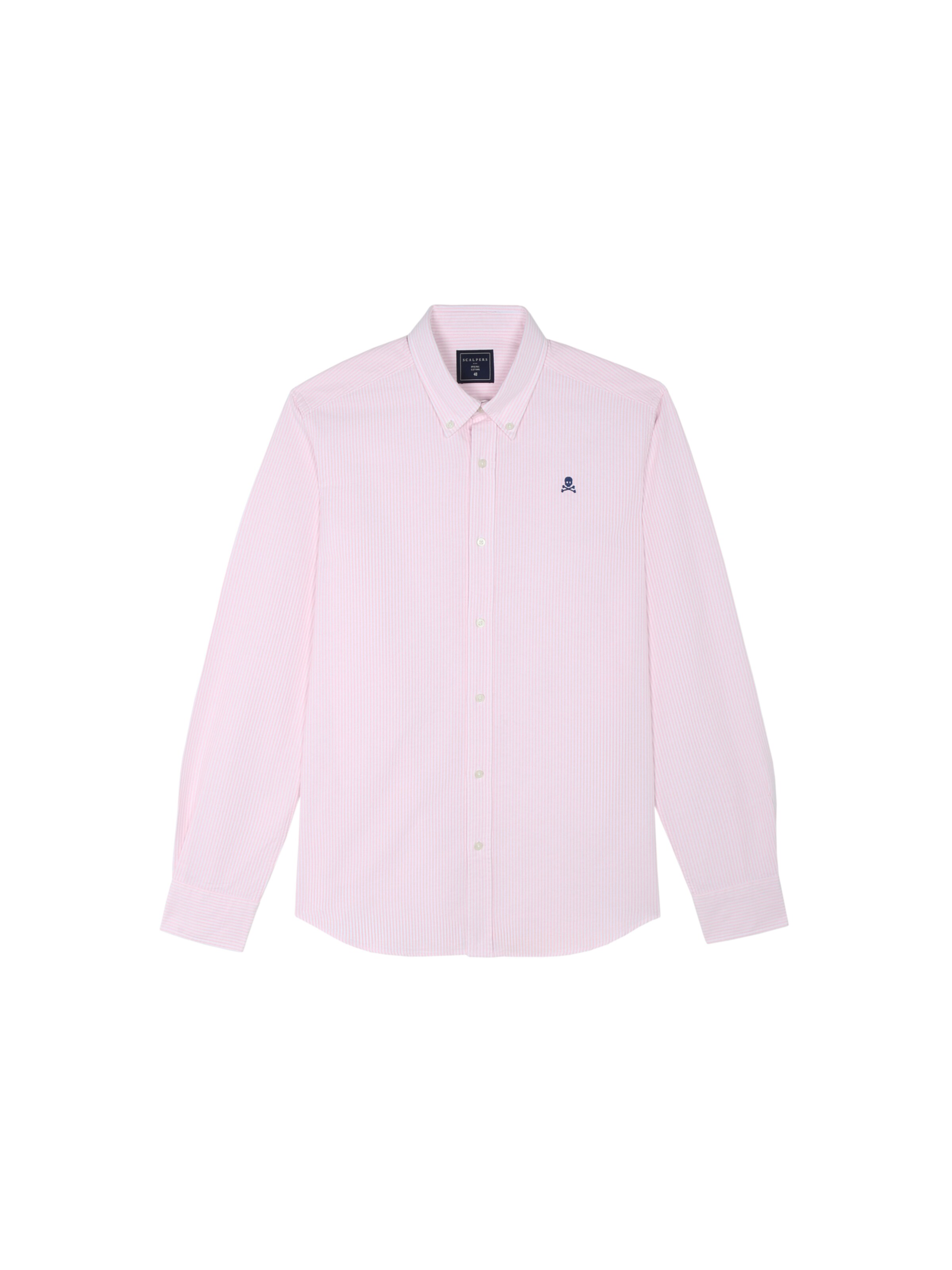 Scalpers Koszula granatowy / różowy pudrowy / biały