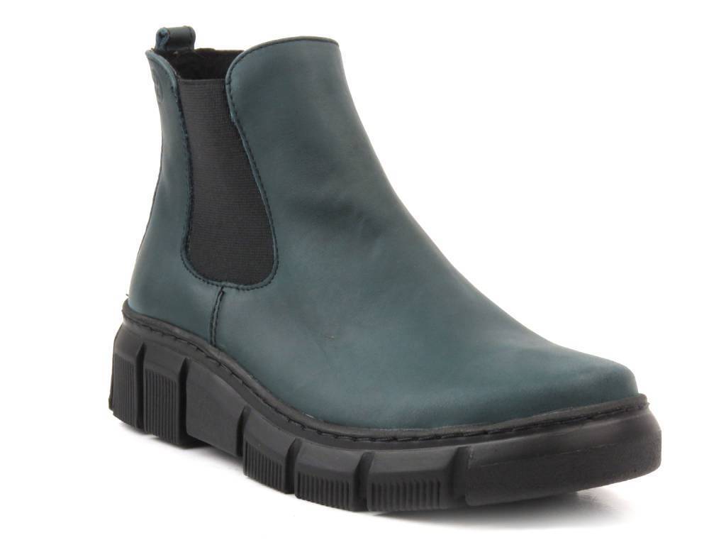 Skórzane sztyblety damskie polskiej marki HELIOS Komfort 510S, zielone