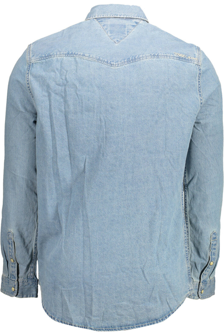 KOSZULA MĘSKA Z DŁUGIM RĘKAWEM TOMMY HILFIGER JASNO NIEBIESKA