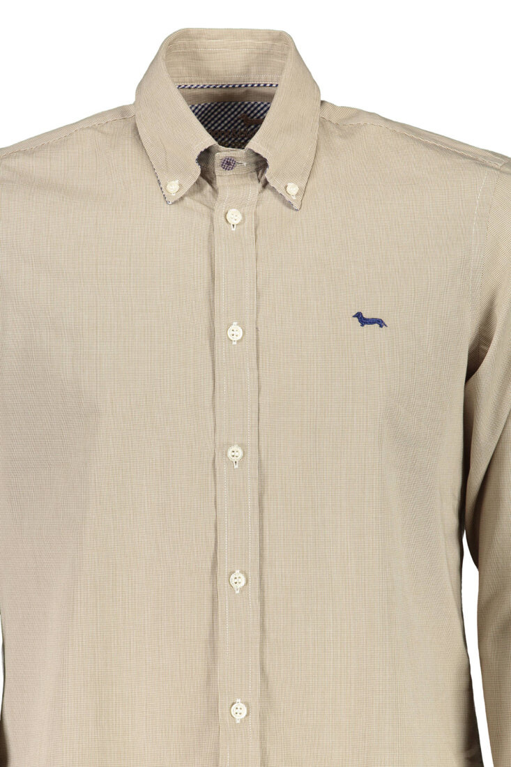 BEŻOWA KOSZULA Z DŁUGIM RĘKAWEM HARMONT & BLAINE MĘSKA