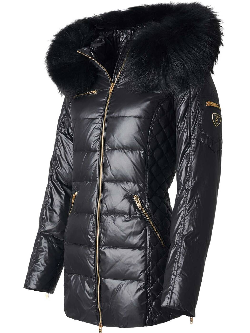 ROCKANDBLUE EVE 75 cm - Damska kurtka puchowa o bardzo wąskim kroju