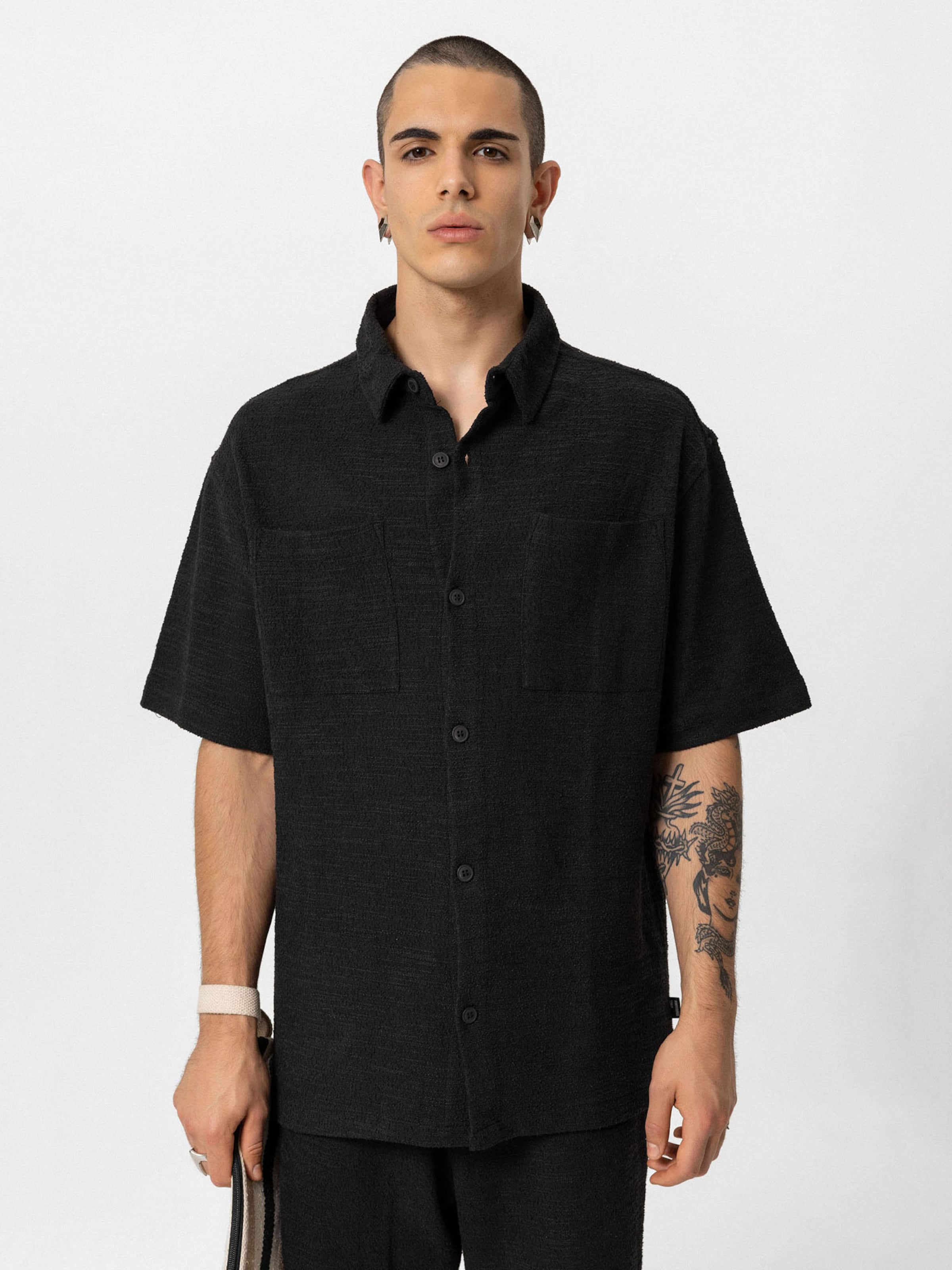 VAMOS CLO Koszula czarny