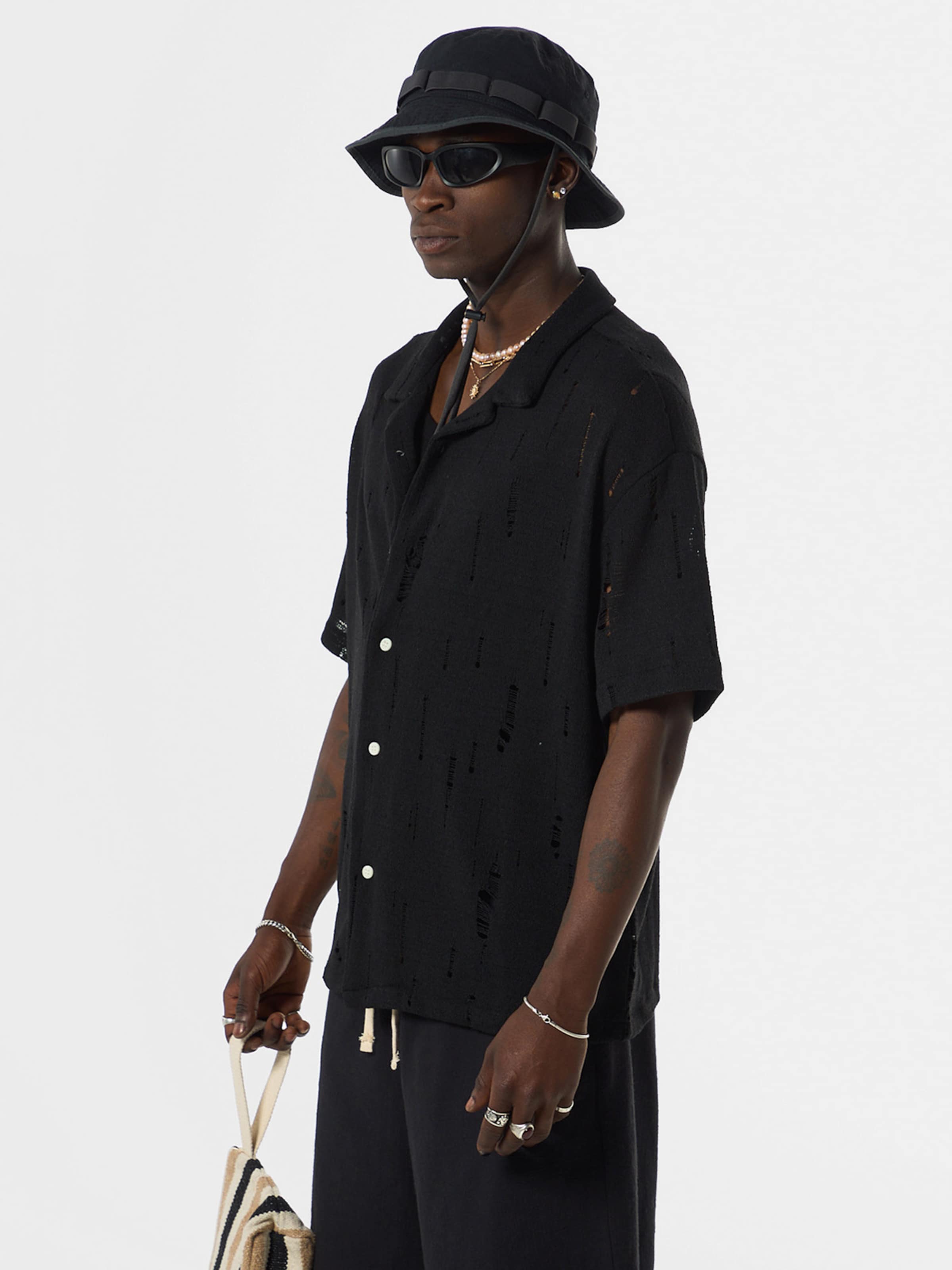 VAMOS CLO Koszula czarny