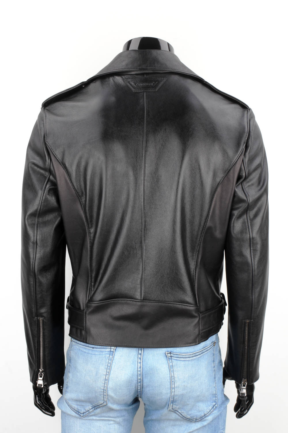 CARLO MONTI LECH950T - Ramoneska Skórzana Męska z czarnej skóry naturalnej DORJAN