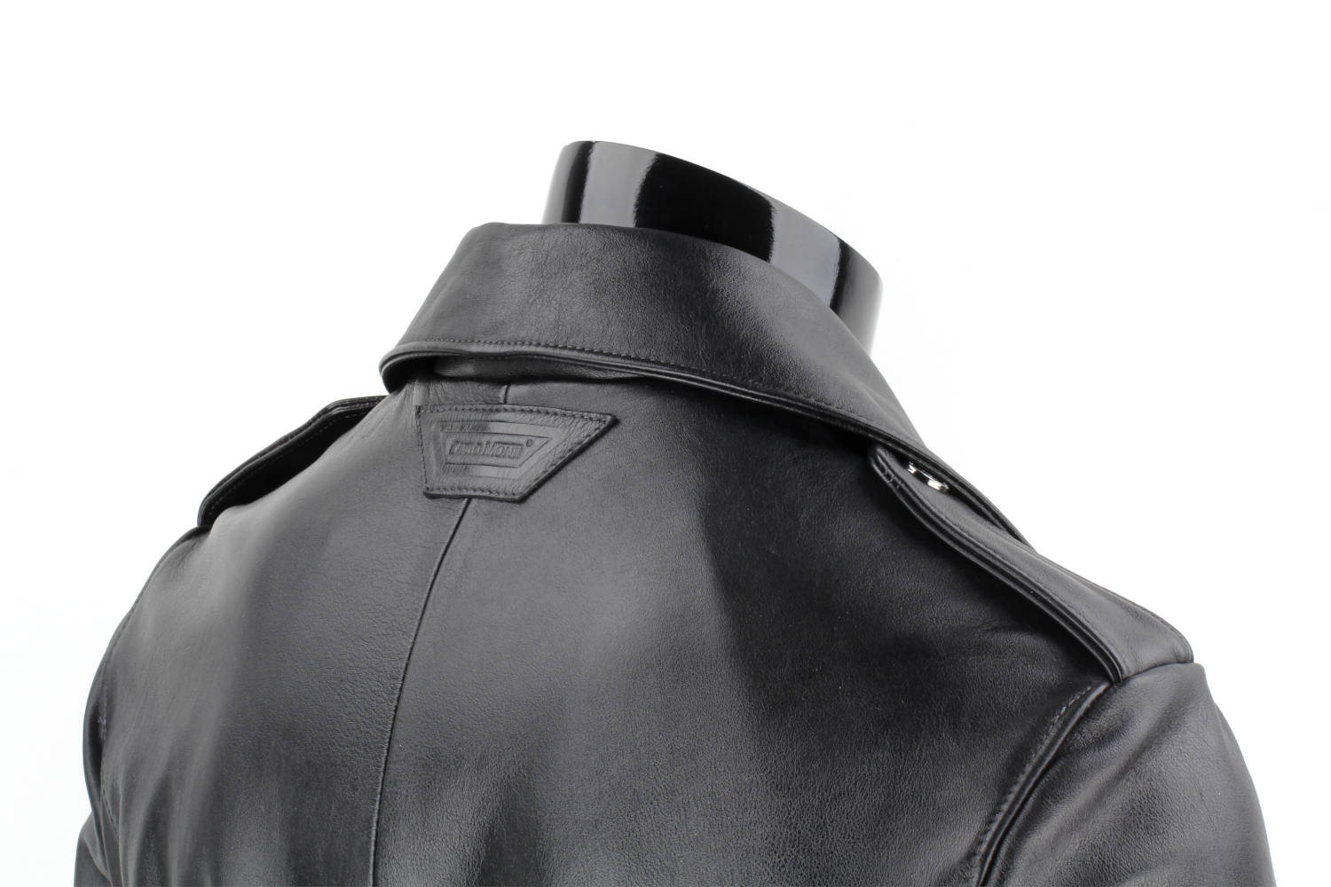 CARLO MONTI LECH950T - Ramoneska Skórzana Męska z czarnej skóry naturalnej DORJAN