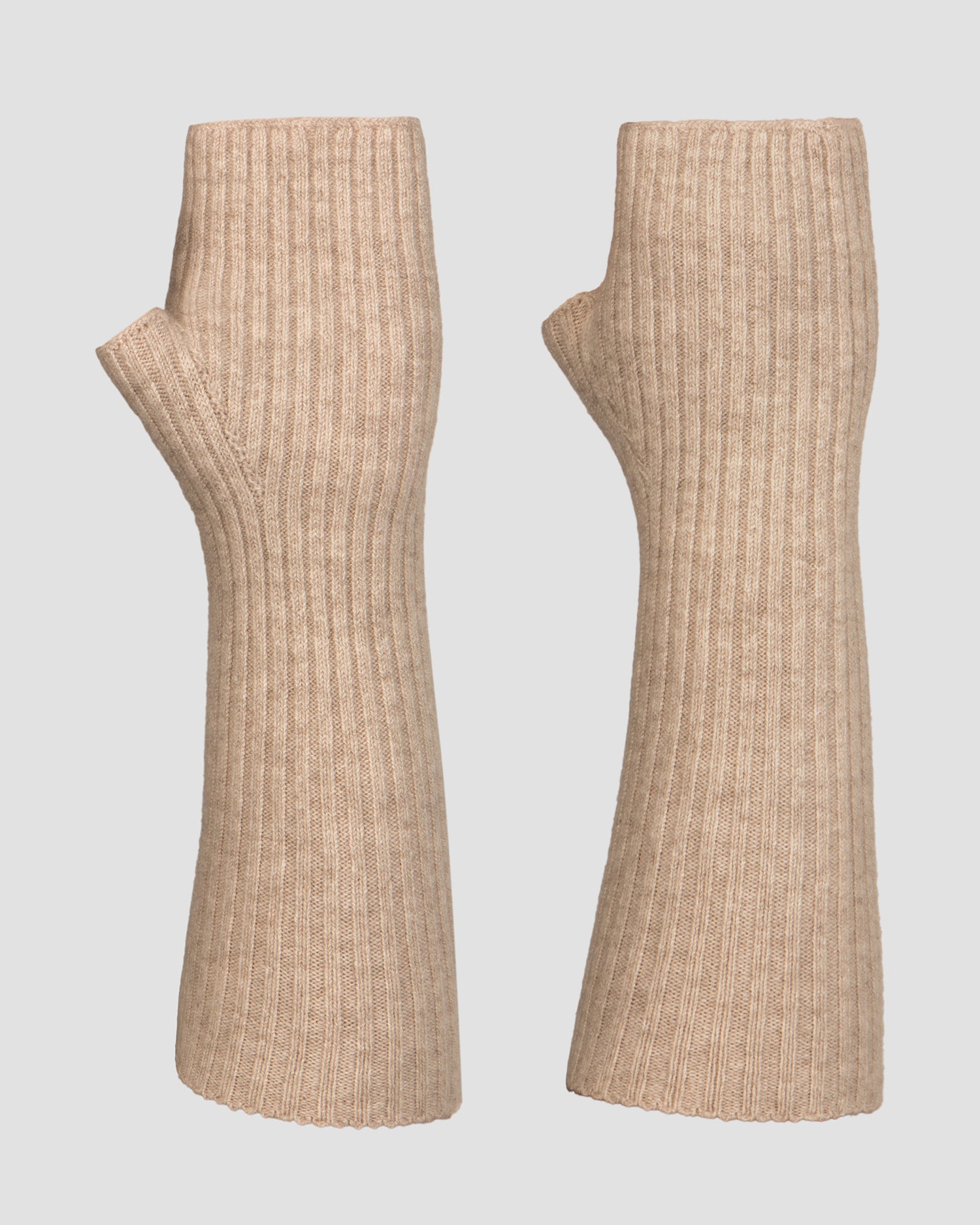 Brązowe Rękawiczki Z Kaszmiru Damskie Kujten Knokke