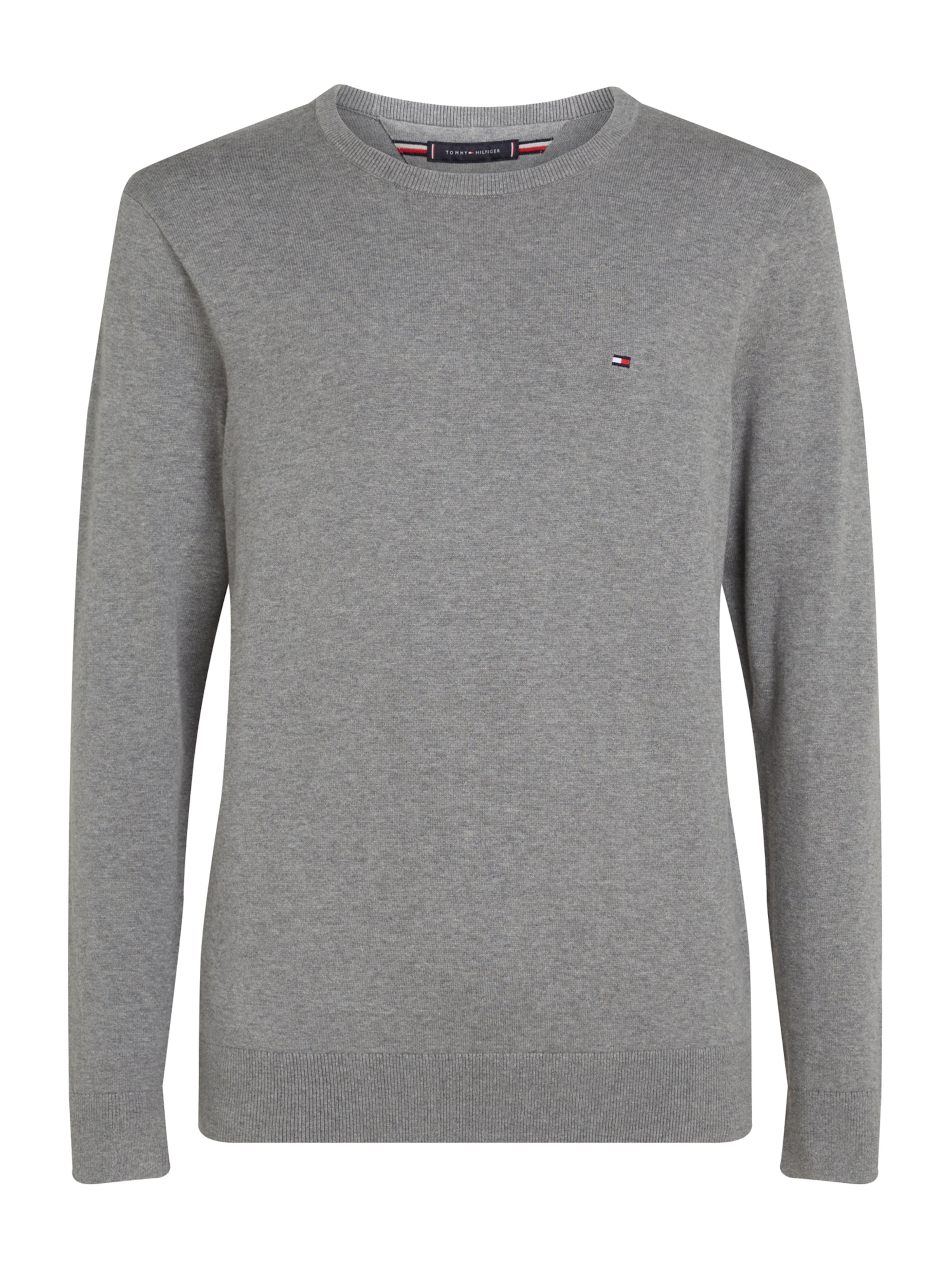 TOMMY HILFIGER Sweter 'ESSENTIAL' szary