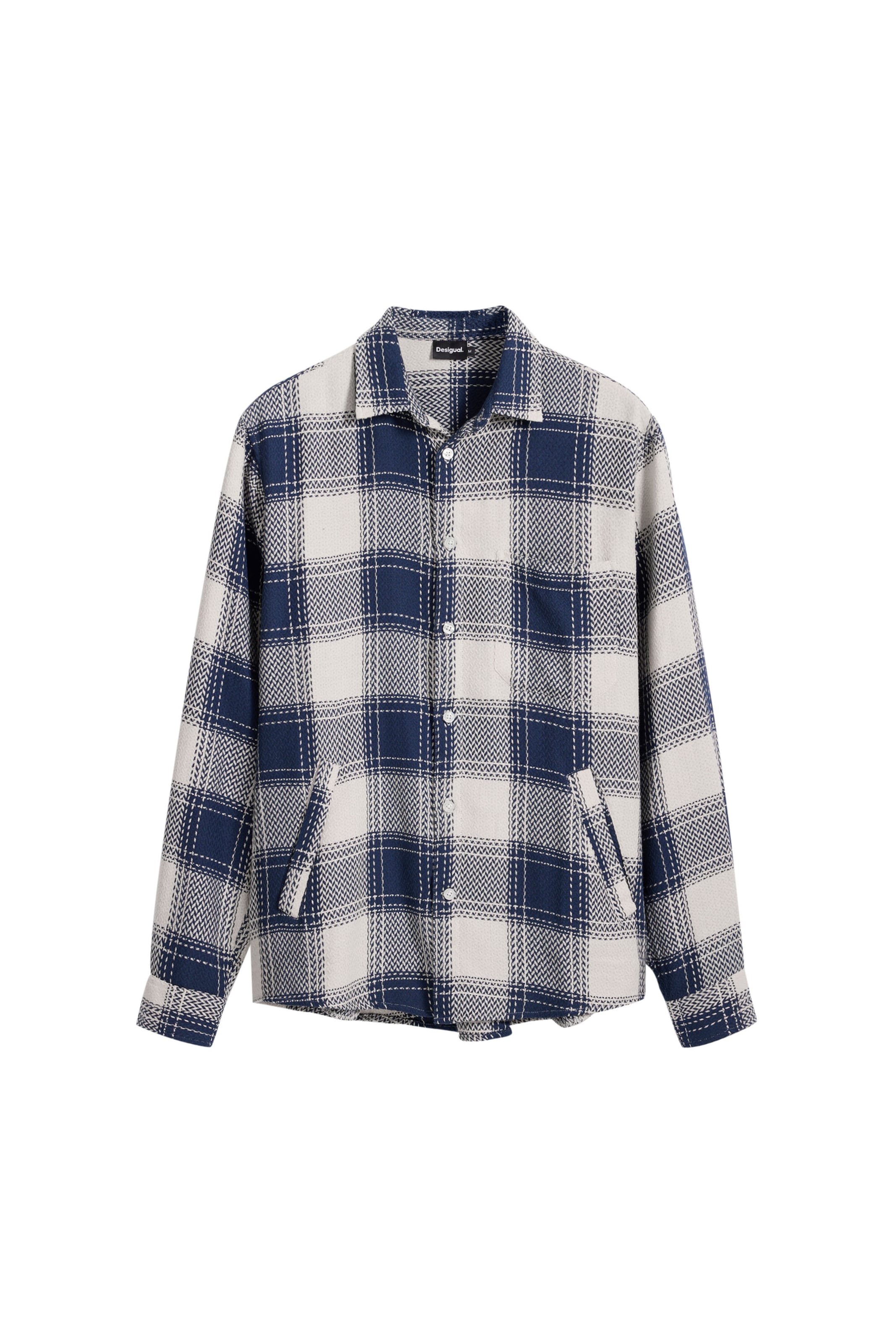 Desigual Koszula granatowy / pełnobiały