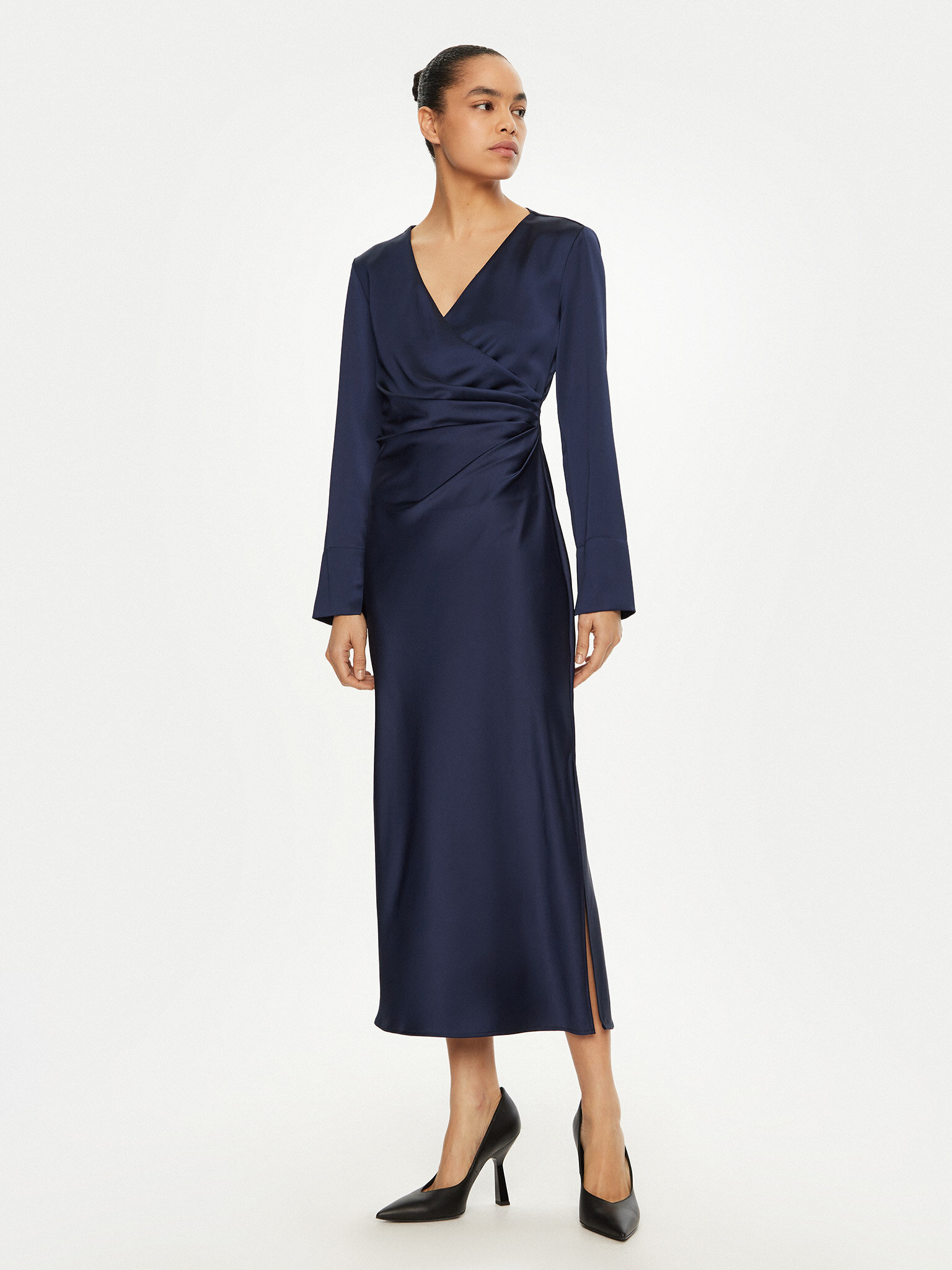 Imperial Sukienka koktajlowa AFGSIBA Niebieski Regular Fit