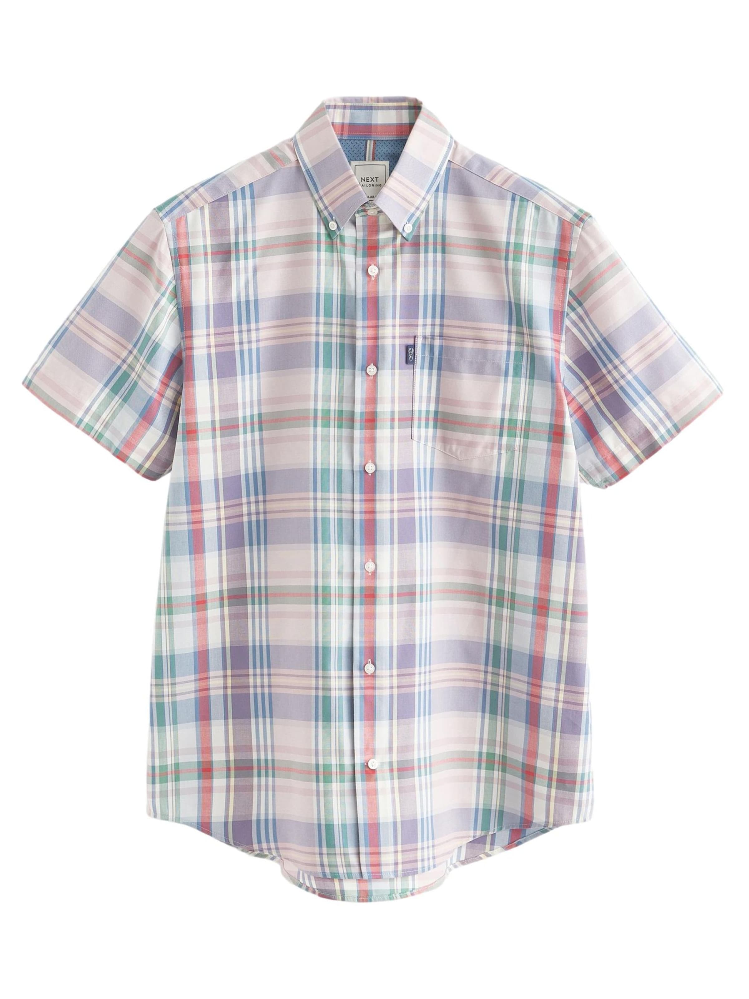 Next Koszula niebieski / żółty / zielony / jasnoróżowy
