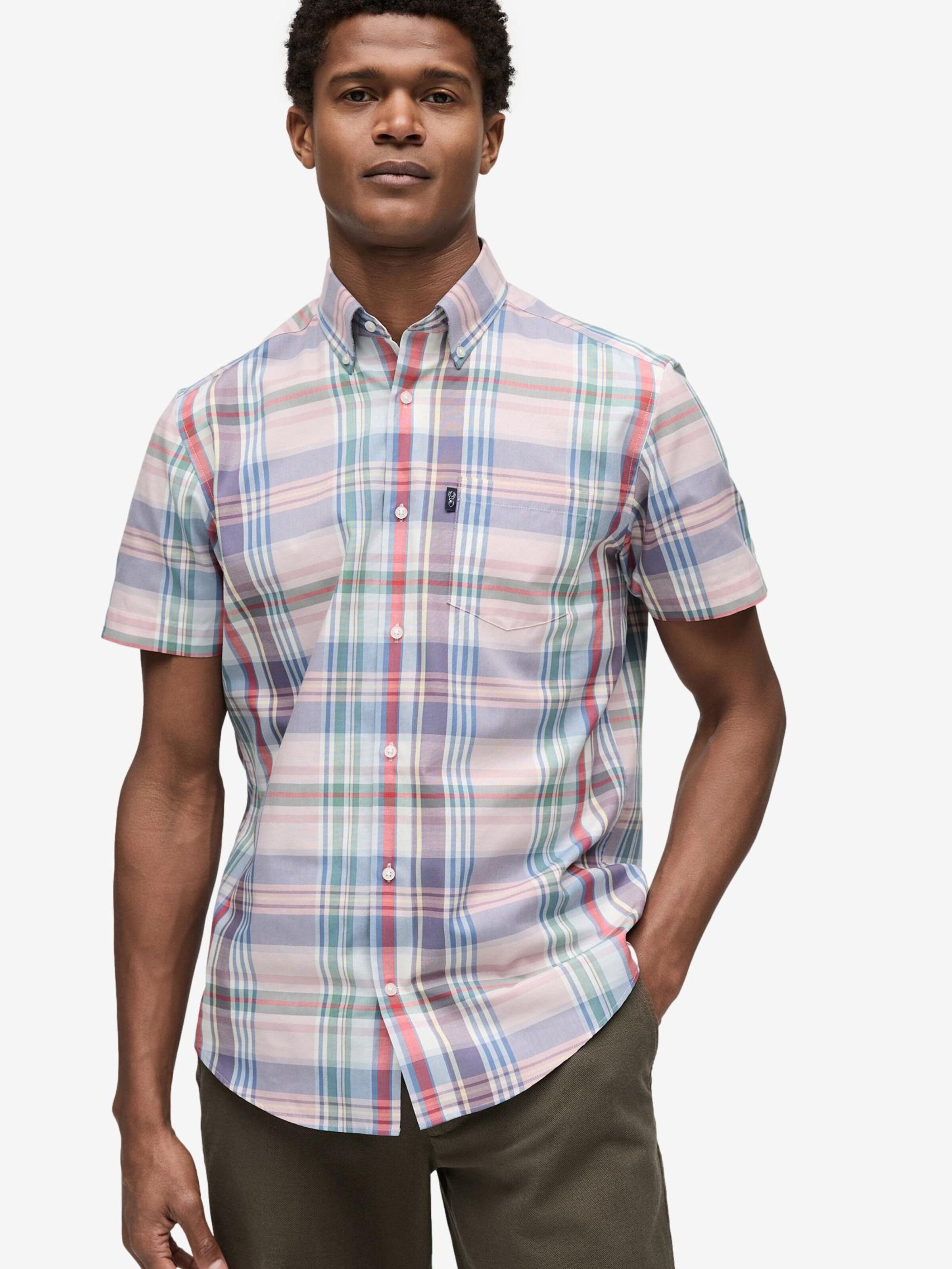 Next Koszula niebieski / żółty / zielony / jasnoróżowy