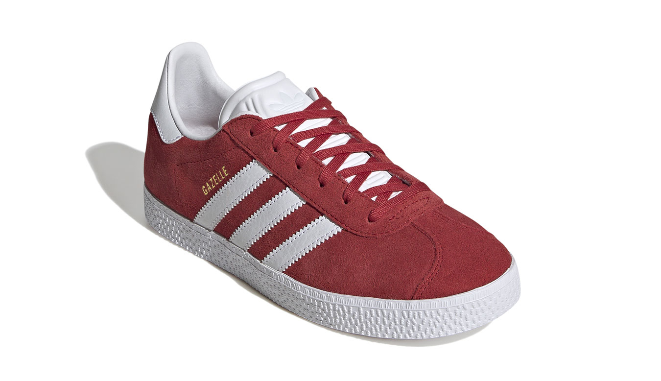 adidas Gazelle Junior Kobiety,Dzieci - Buty sportowe adidas Originals - Czerwony - IF9804-4.5